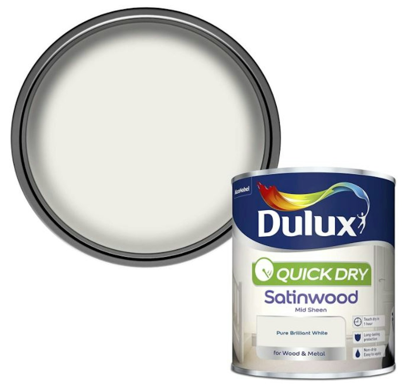 Dulux Quick Dry Satinwood Paint For Wood And Metal