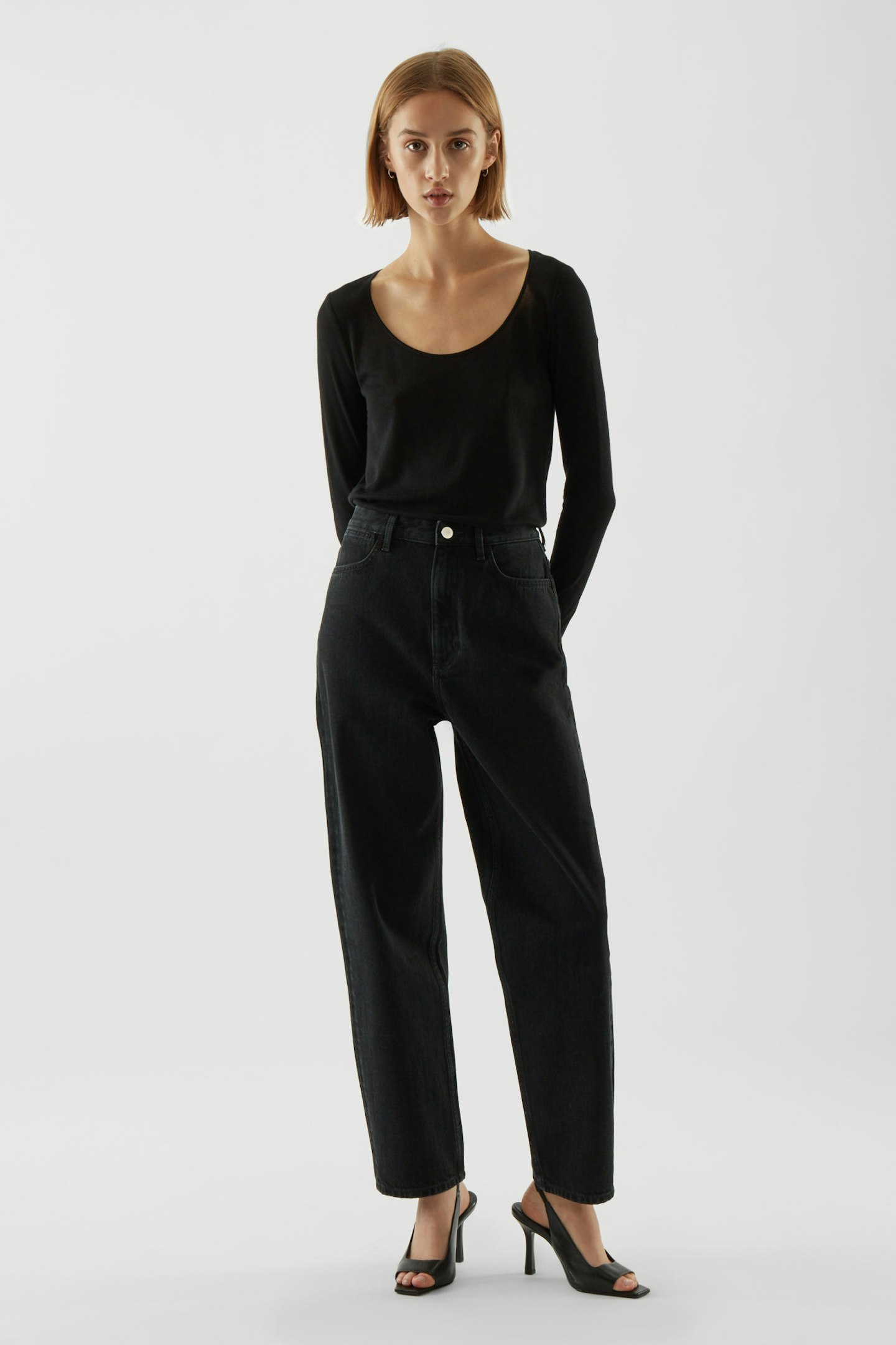 Cos, high-waisted tapered jeans, £69