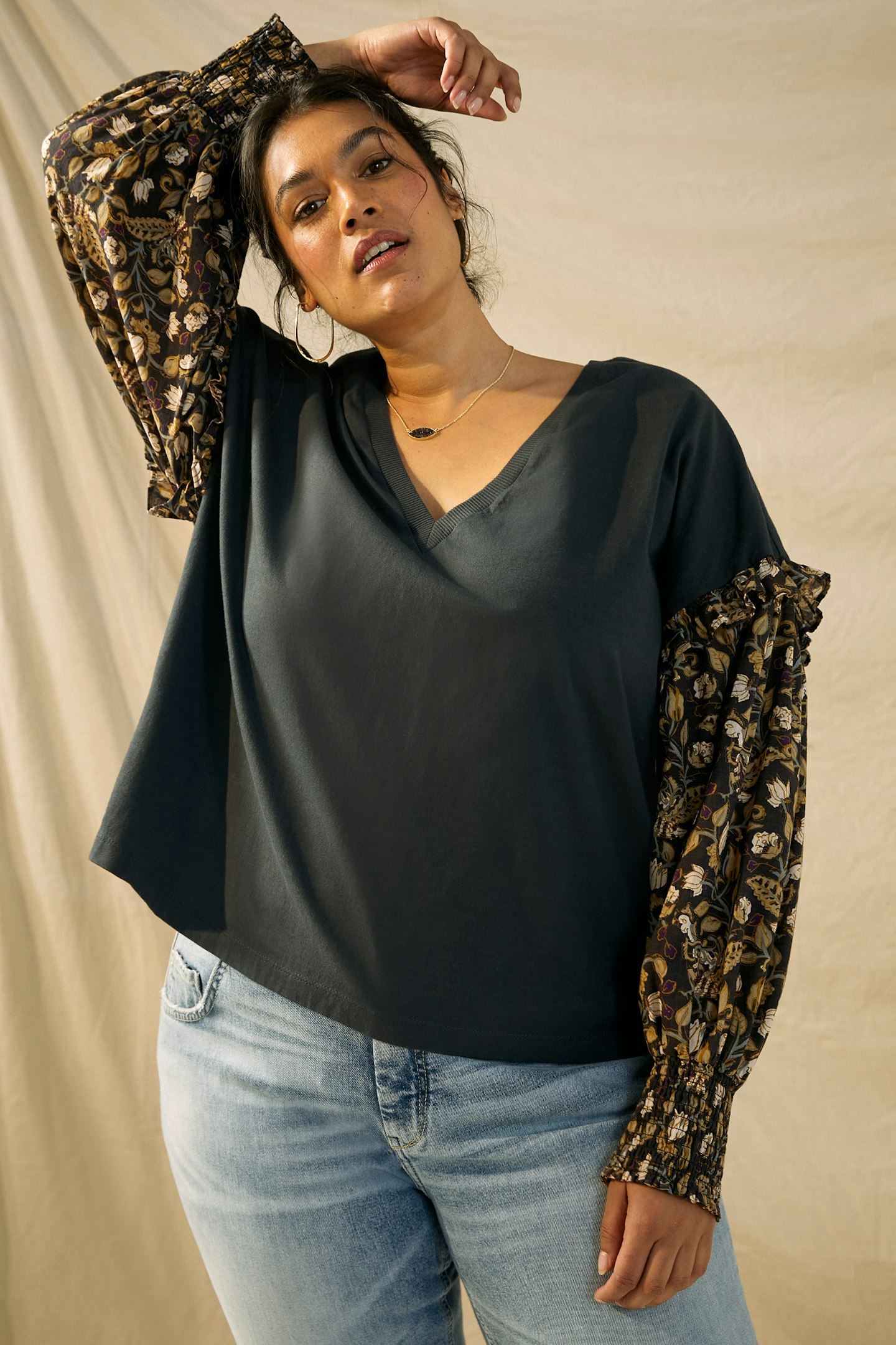 Let Me Be, Sydney Puff Sleeve Top, £90