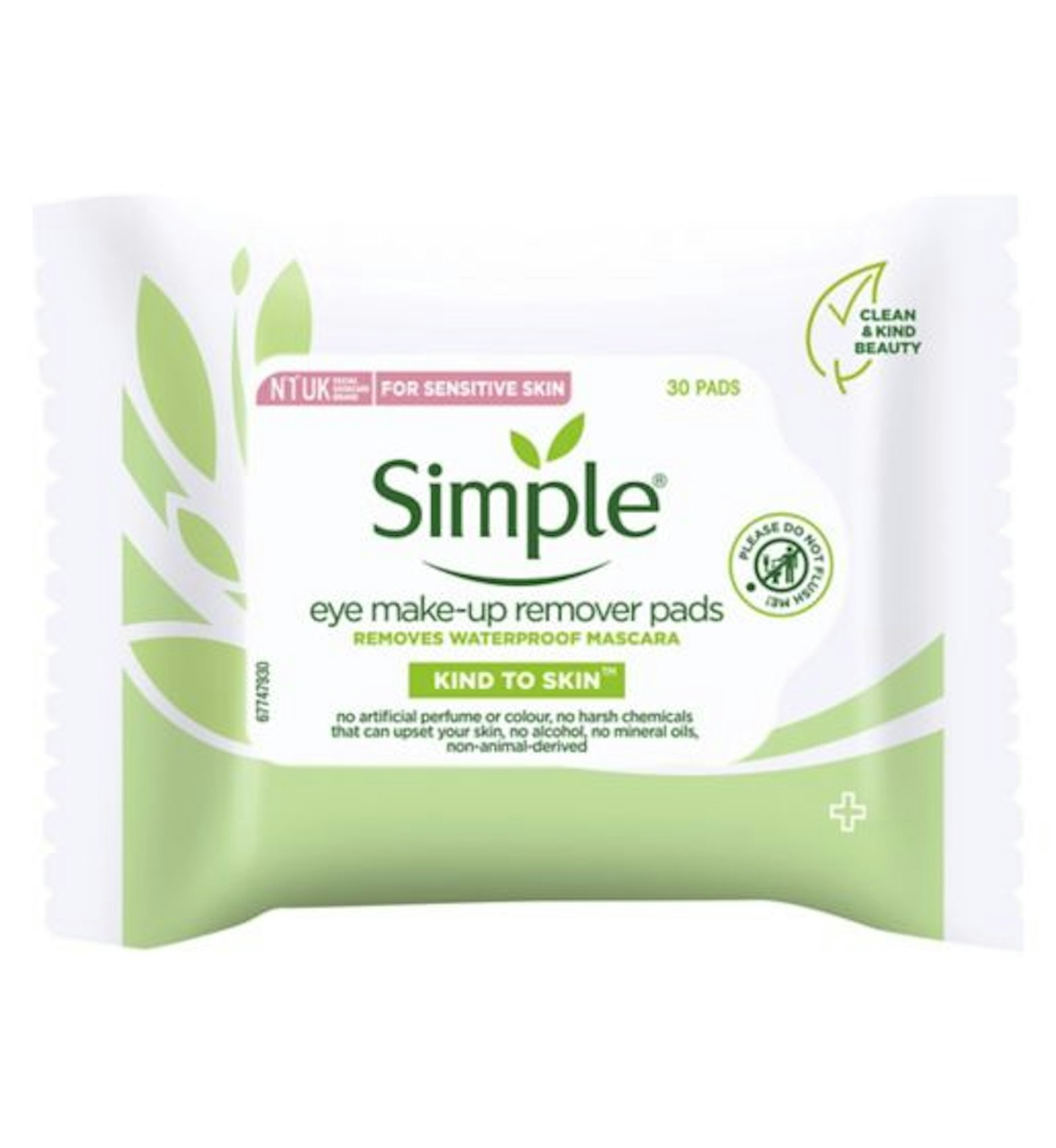 Simple Kind to Skin Eye Make-Up Remover Pads