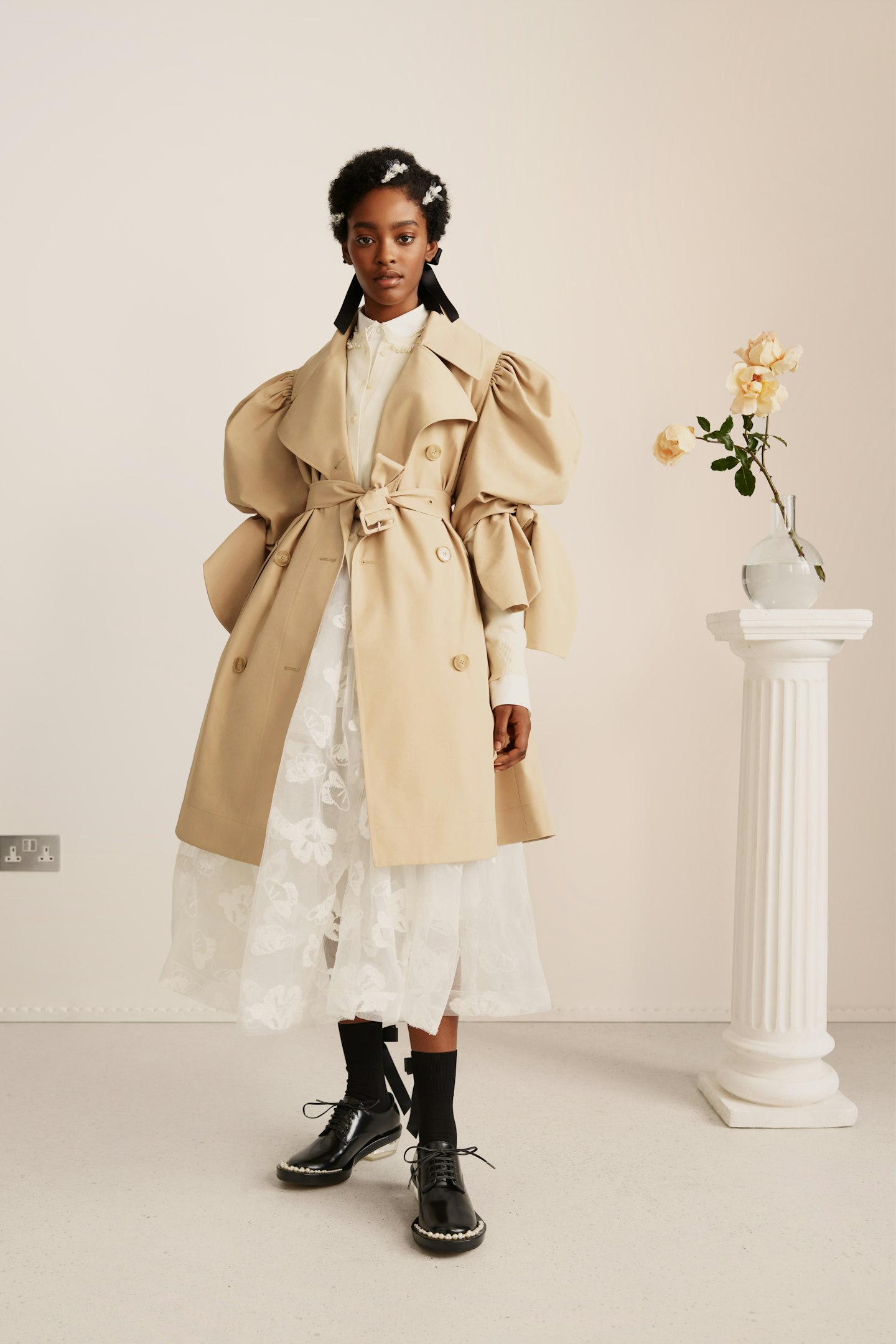 Simone Rocha x H&M Beige Trench Coat