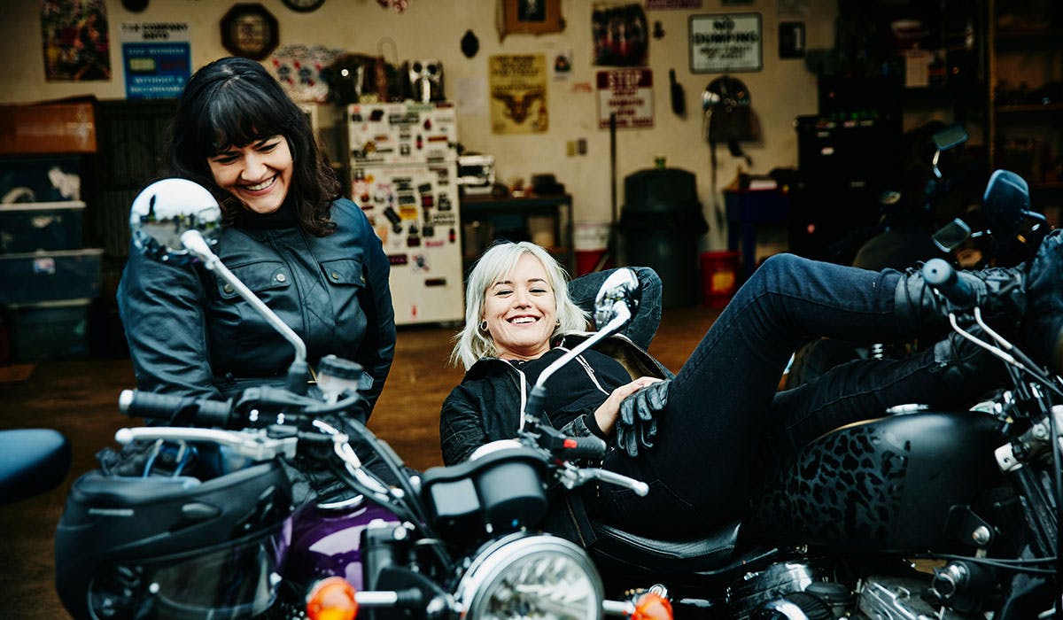 Black/White, US 16/UK 20 DUCHINNI Womens 4 Season Motorcycle Jacket