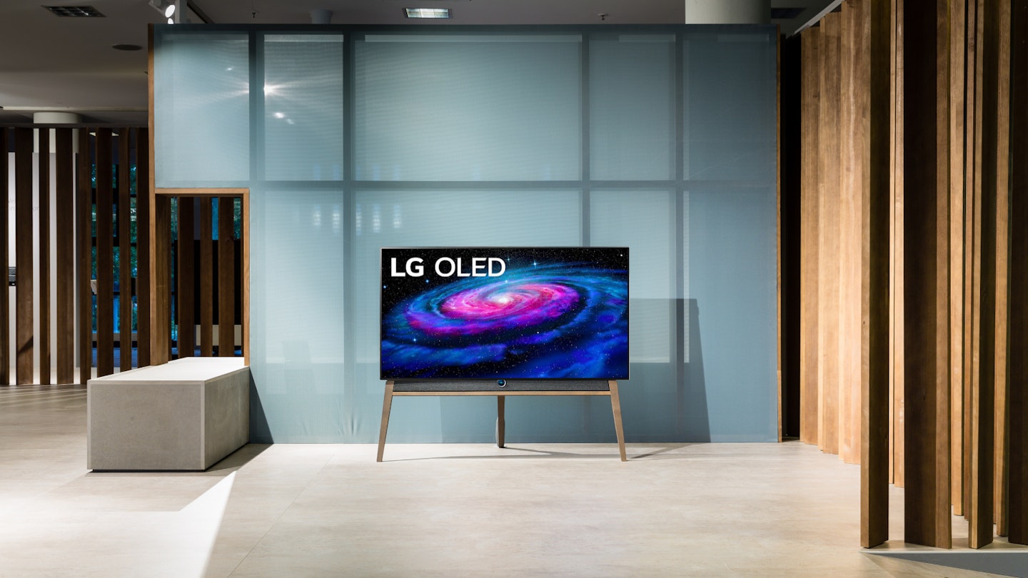 LG OLED tv in living room