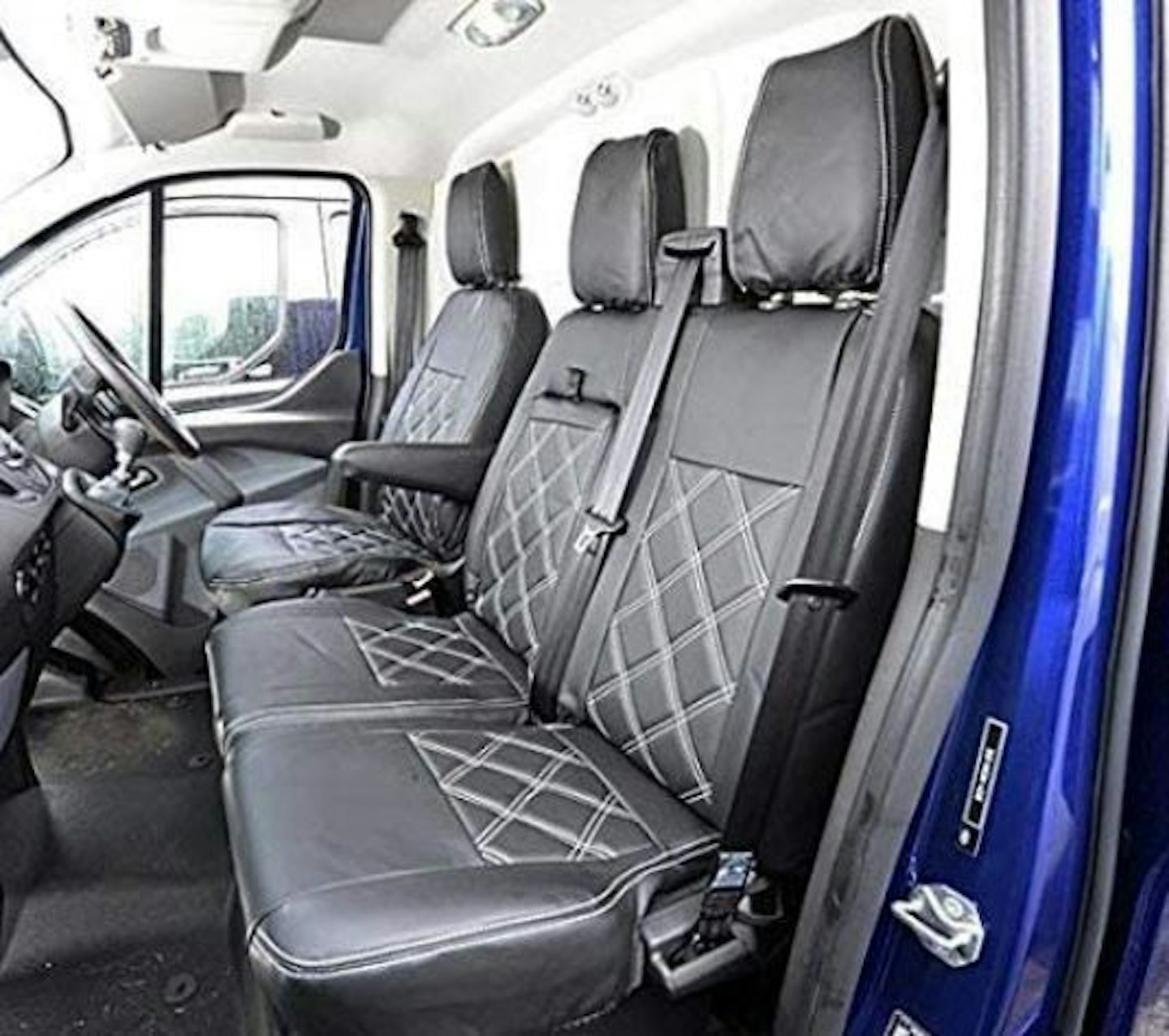 UK Custom Covers SC237B Tailored Leatherette Van Seat Covers