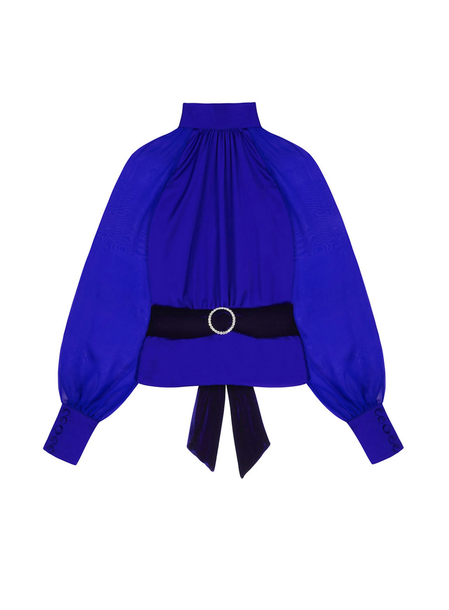 HARMUR, Ultra Azure Puff Sleeve Top, £255