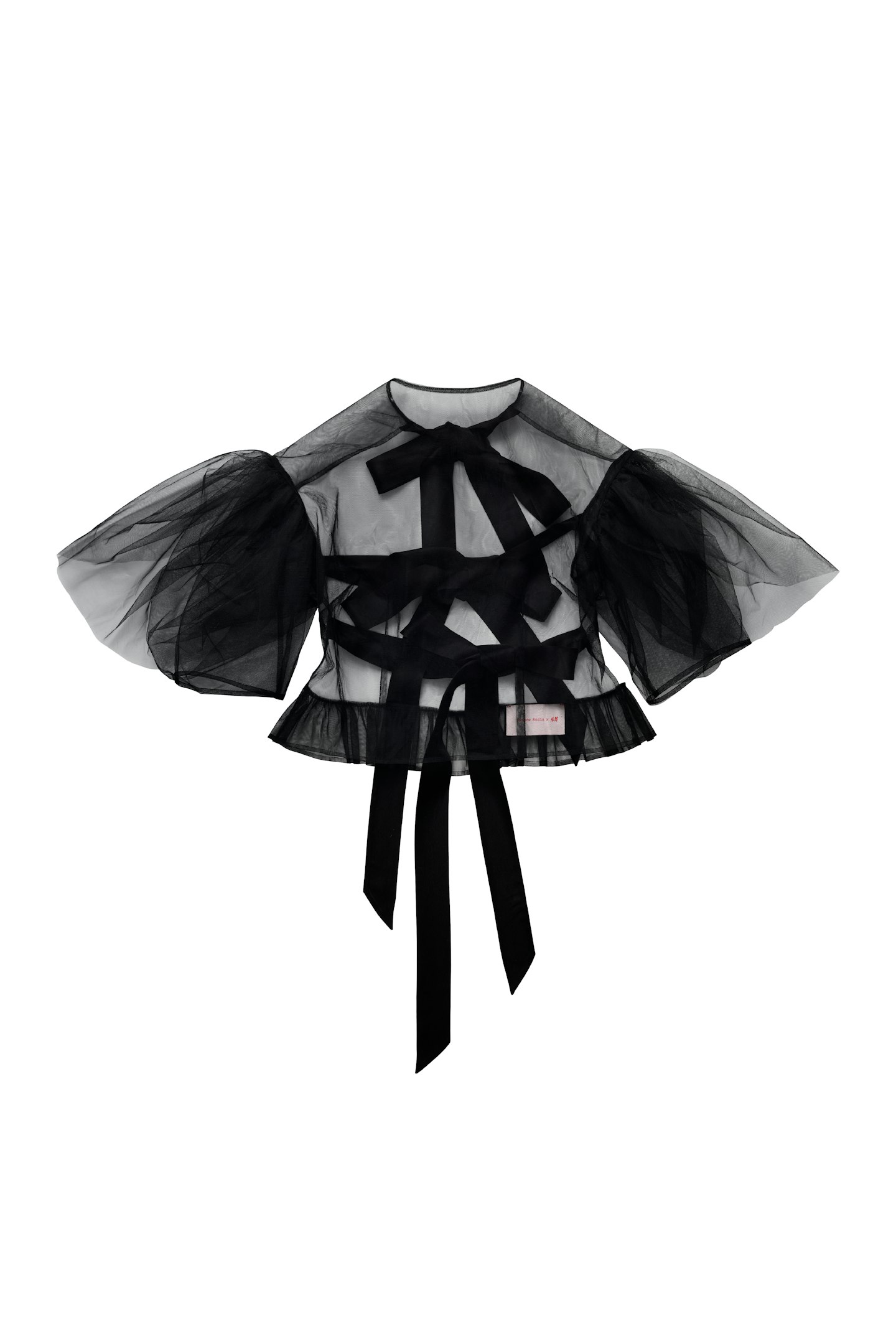 Puff-Sleeved Tulle Top, £39.99