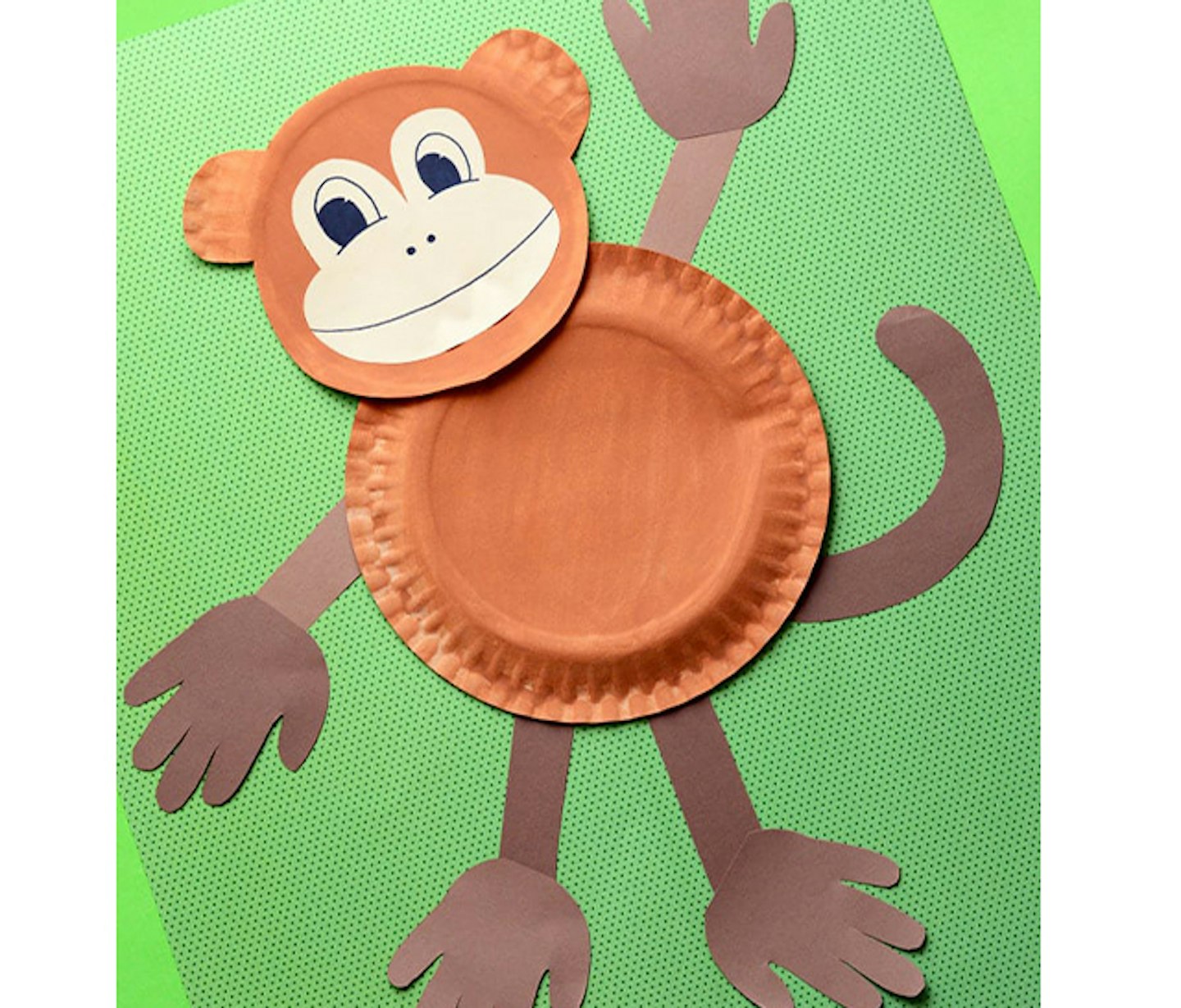 paper plate monkey