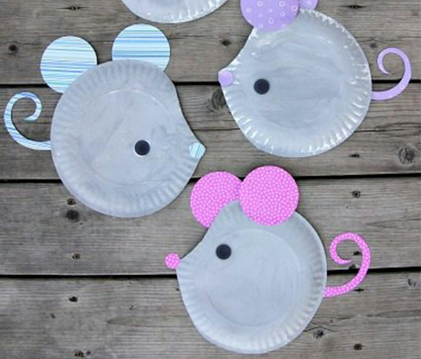 paper plate mice