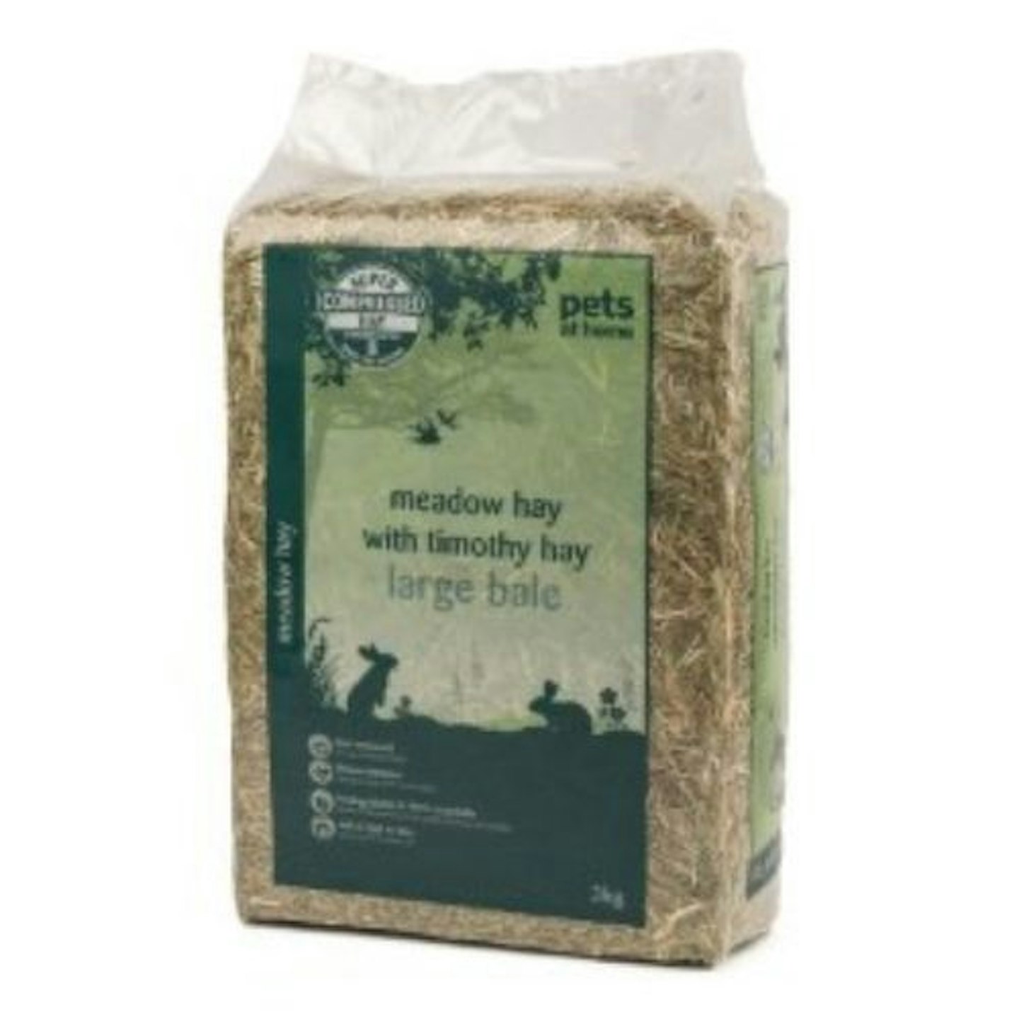 Pets at Home Meadow Feeding Hay with Timothy (3Kg)