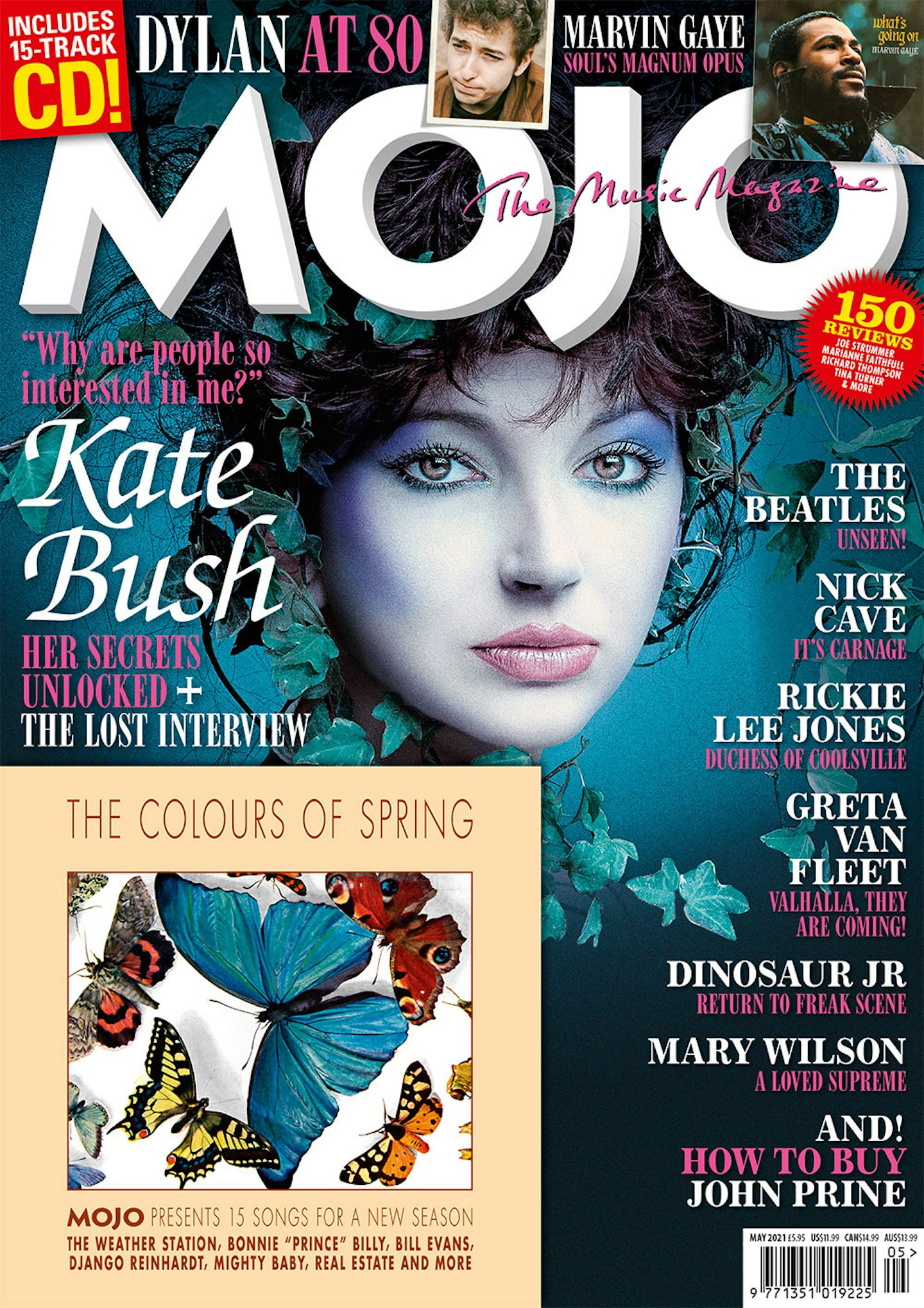 MOJO 330 cover featuring Kate Bush
