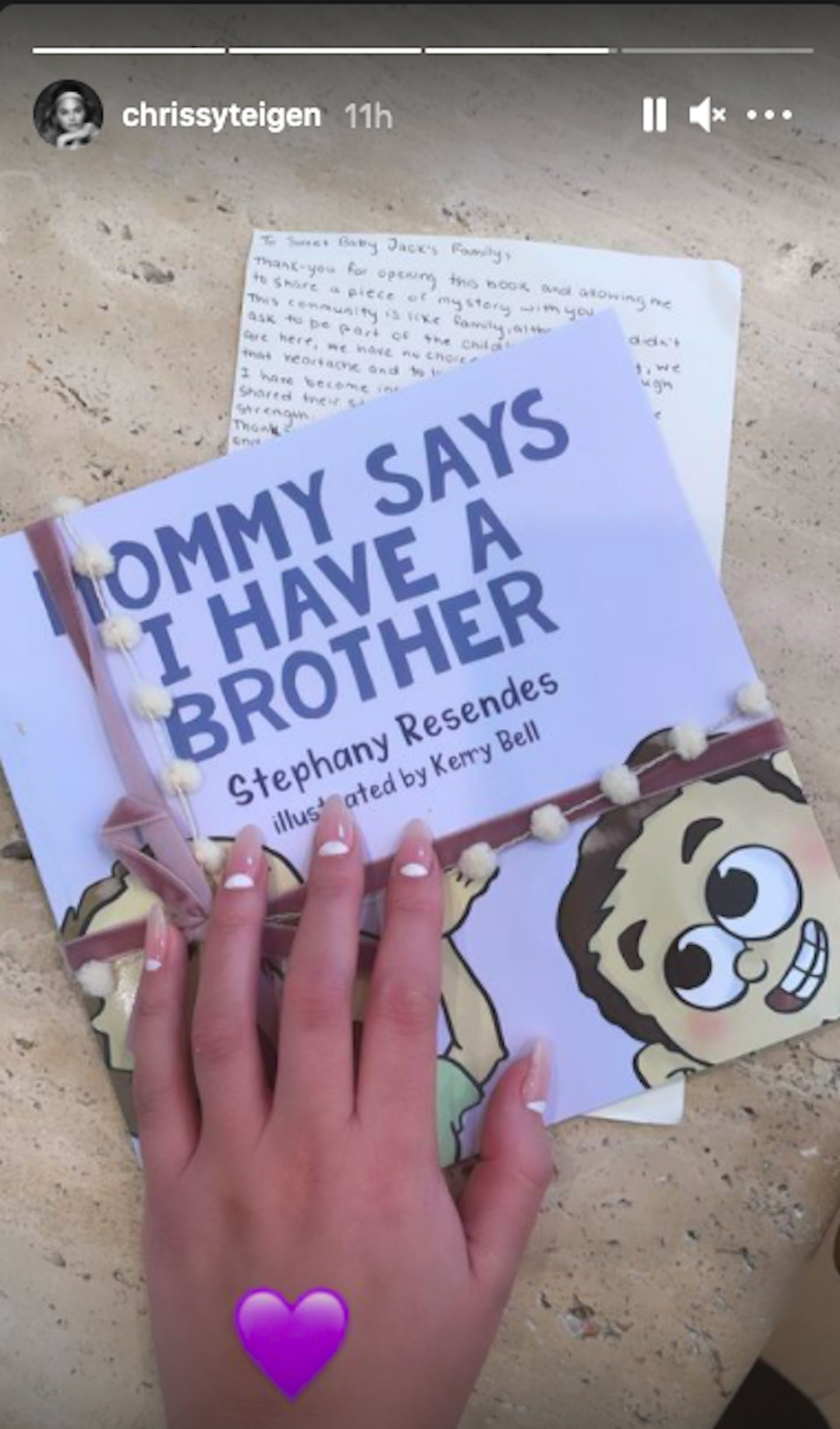 Chrissy Teigen Instagram Stories Childrens Book