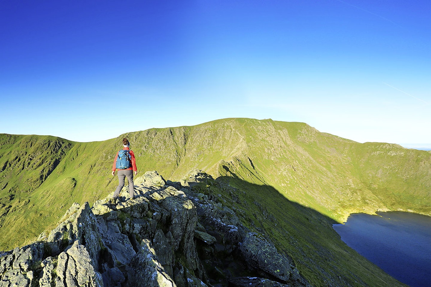 On Striding Edge looking towards Helvellyn