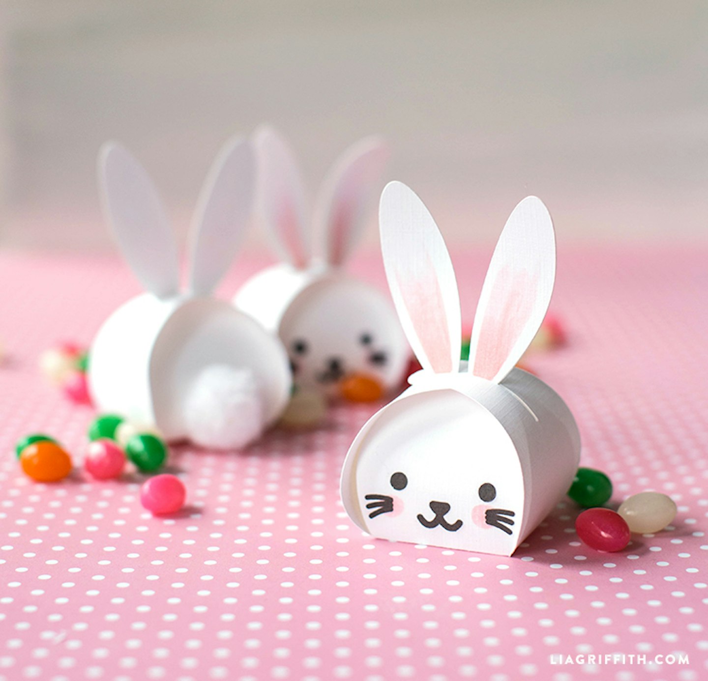 Printable Easter bunny treat boxes