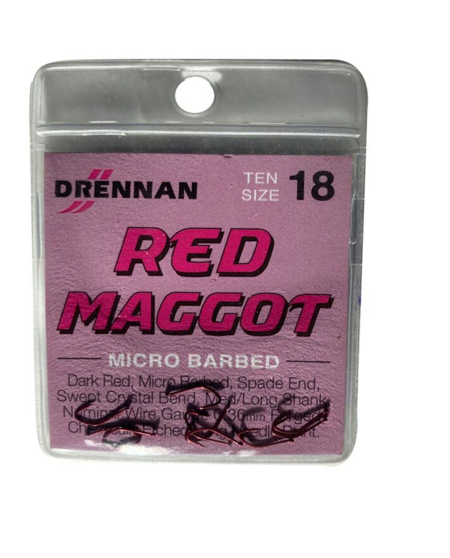 DRENNAN RED MAGGOT HOOKS