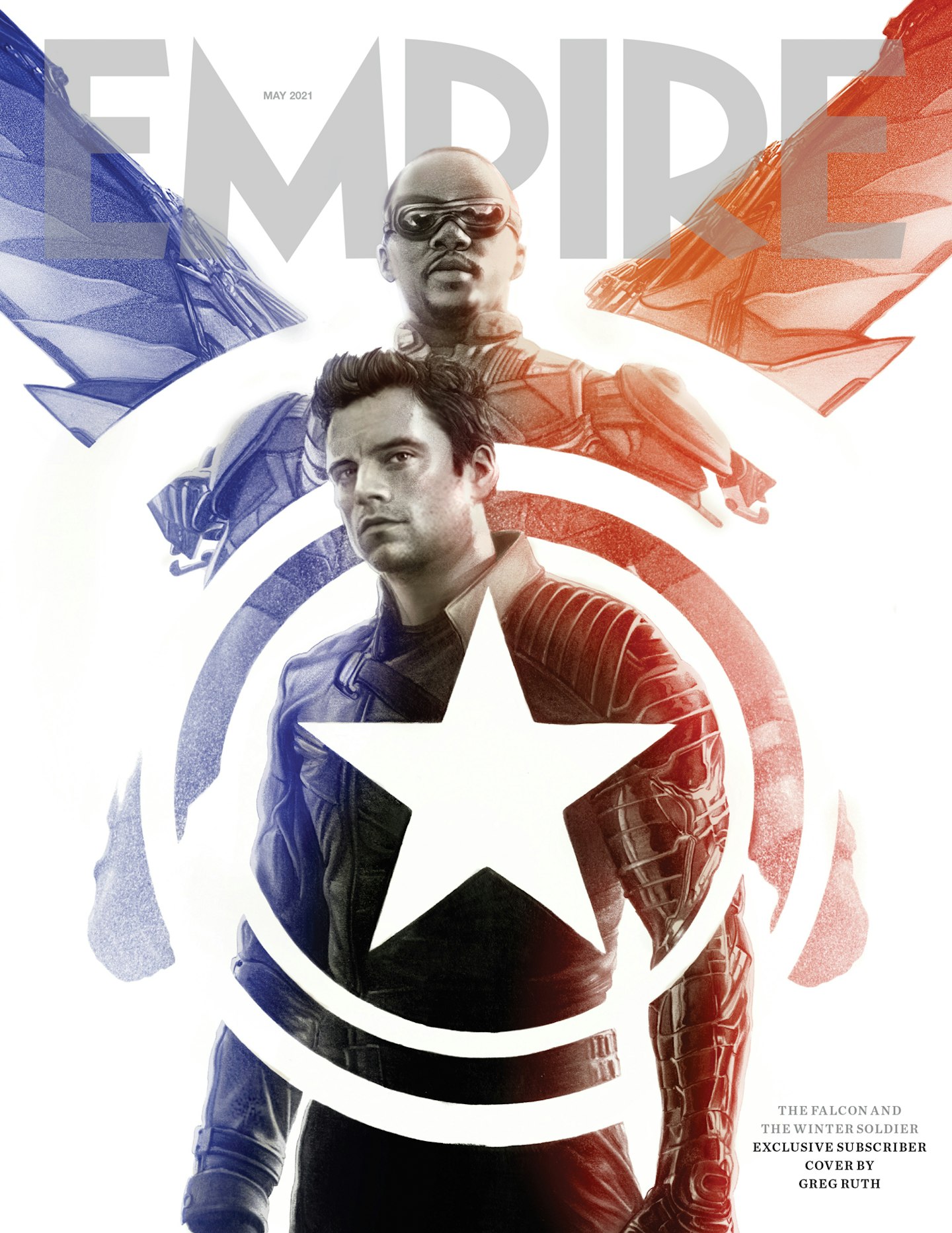 Empire May 2021 subscriber cover – The Falcon And The Winter Soldier