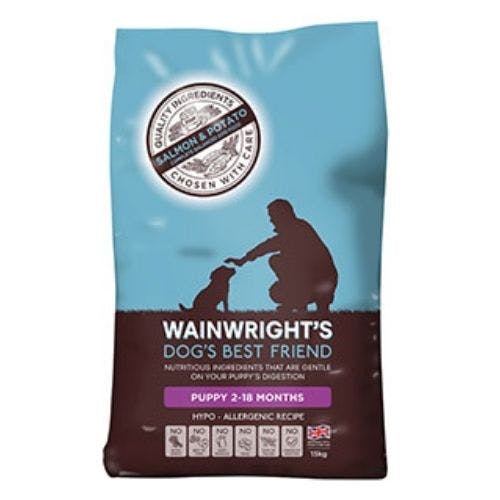 wainwrights salmon and potato puppy