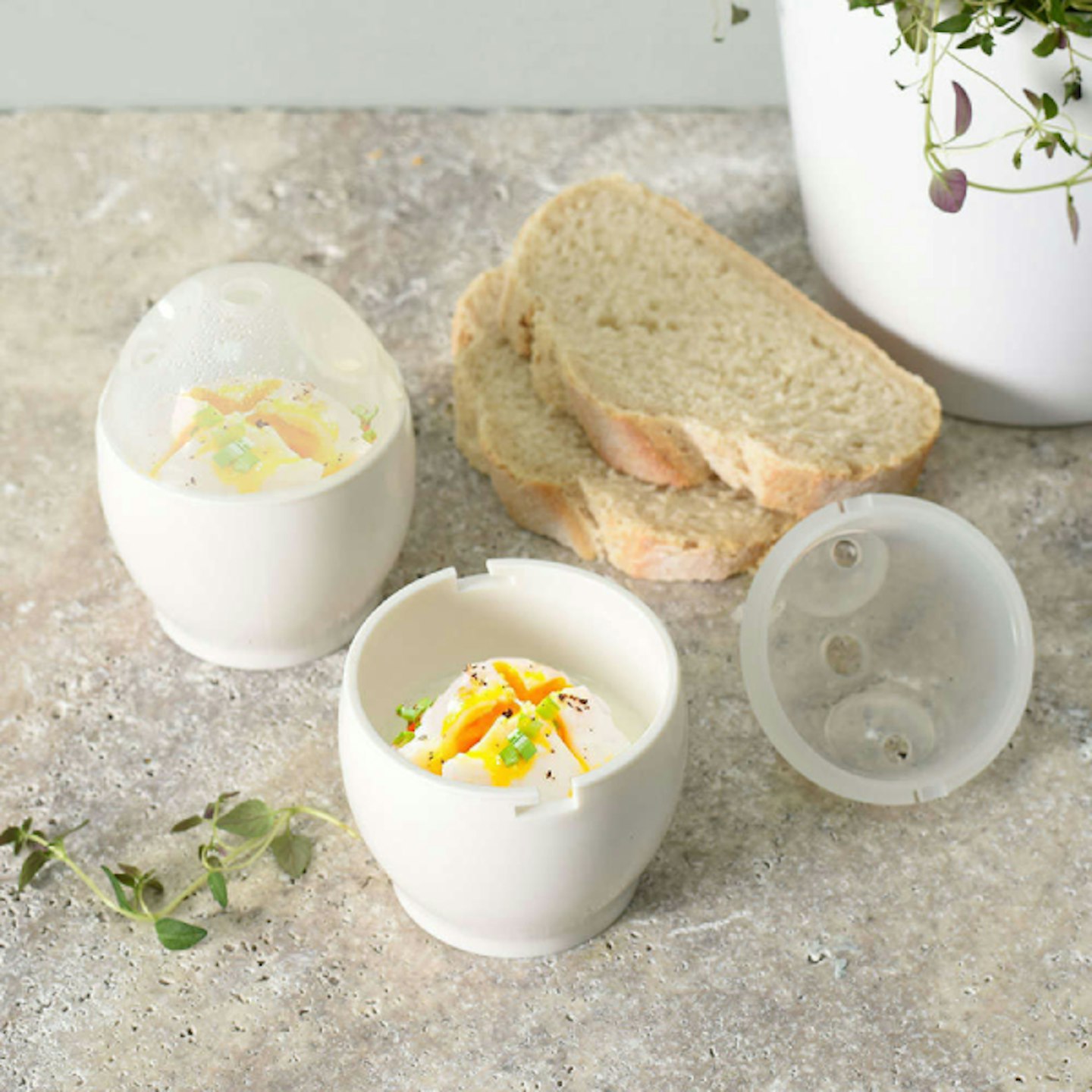 Microwave Egg Poacher Saves Time Eggs Made Easy No Safety Mess E6R9