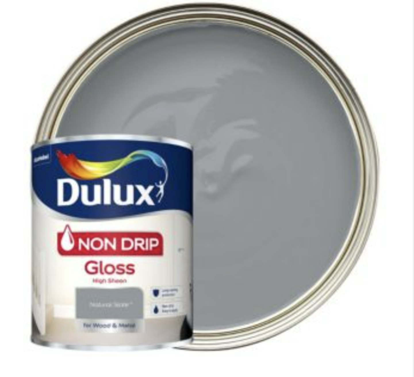 Dulux Non Drip Gloss Natural Slate Paint