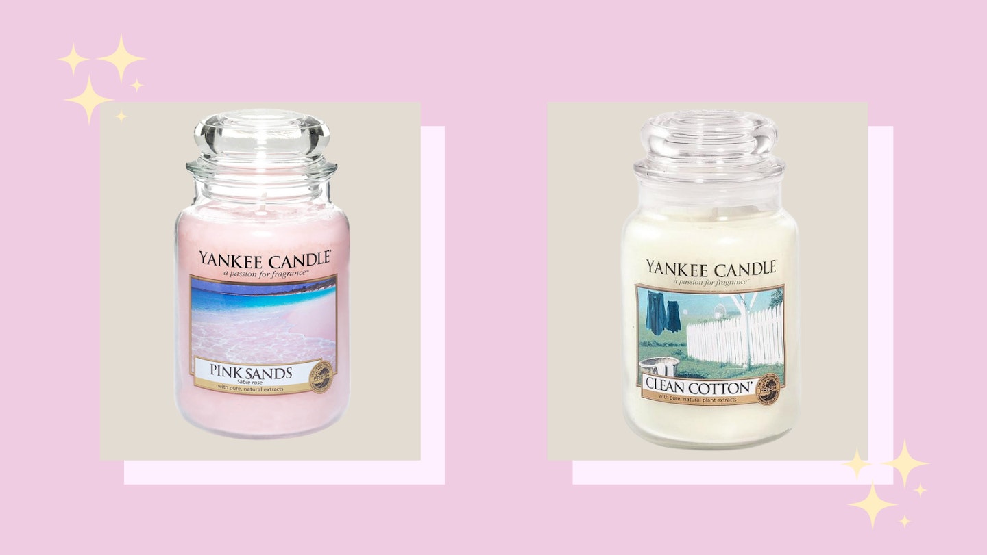 3 x Yankee Candle Pink Sands Car Jar Ultimate Air Freshener, Festive Scent
