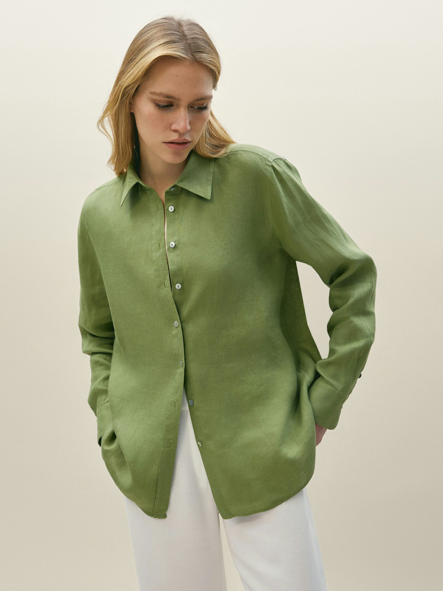 Massimo Dutti, Plain Linen Shirt, £49.95