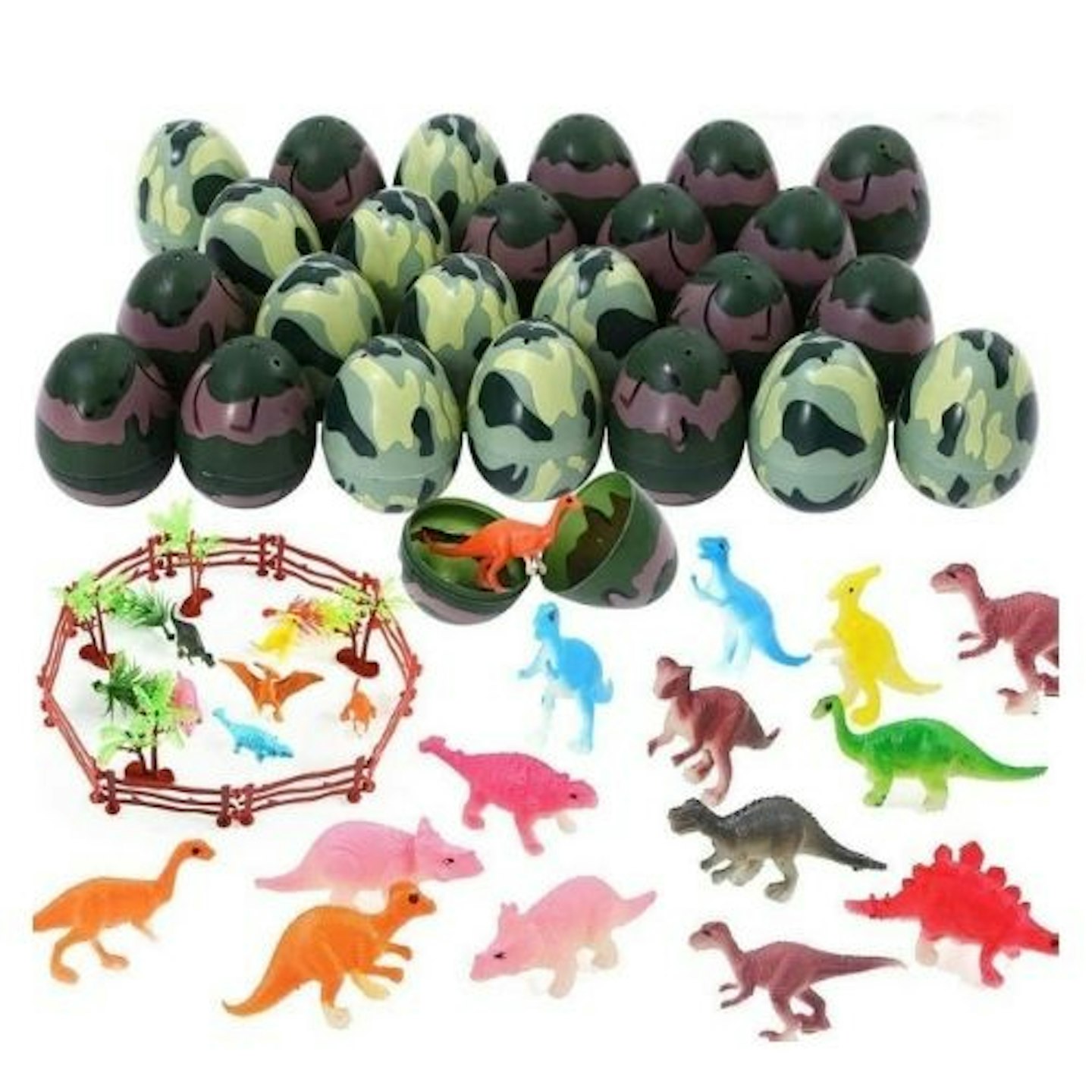 ThinkMax  Easter Eggs Filled with Mini Dinosaurs Toy