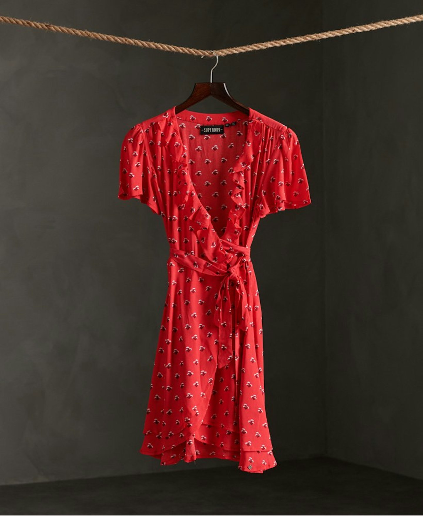 Superdry, Red Wrap Dress, £39.99