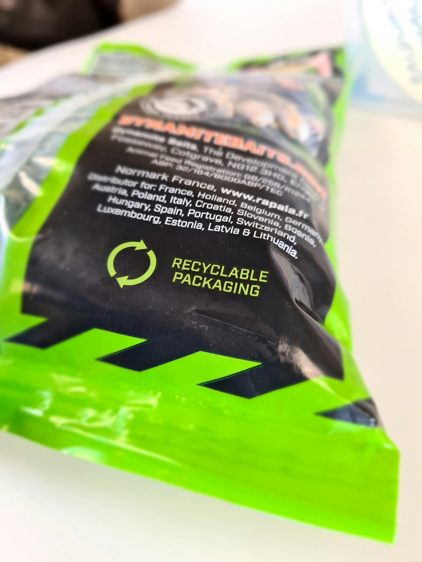Dynamite Baits is aiming for at least 90 per cent recyclable packaging and a switch to renewable energy by 2023