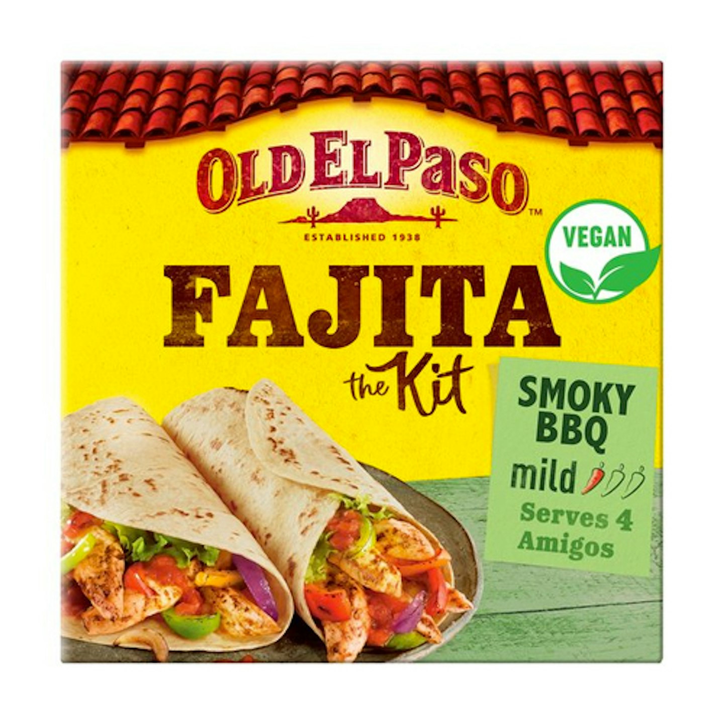 Old El Paso Smoky Bbq Fajita Dinner Kit 500G