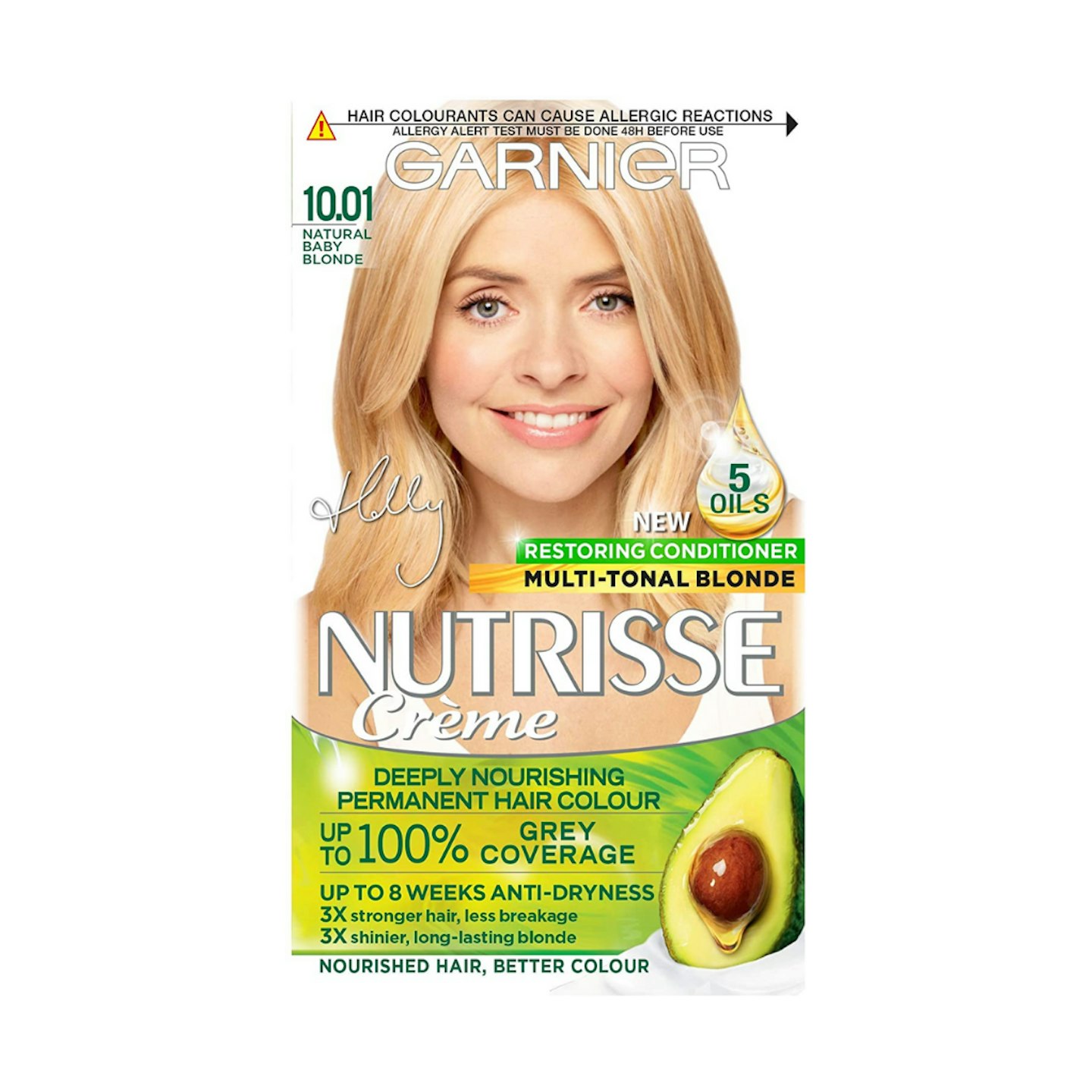 Garnier Nutrisse Crème Deeply Nourishing Permanent Hair Colour (10.01 Natural Baby Blonde)