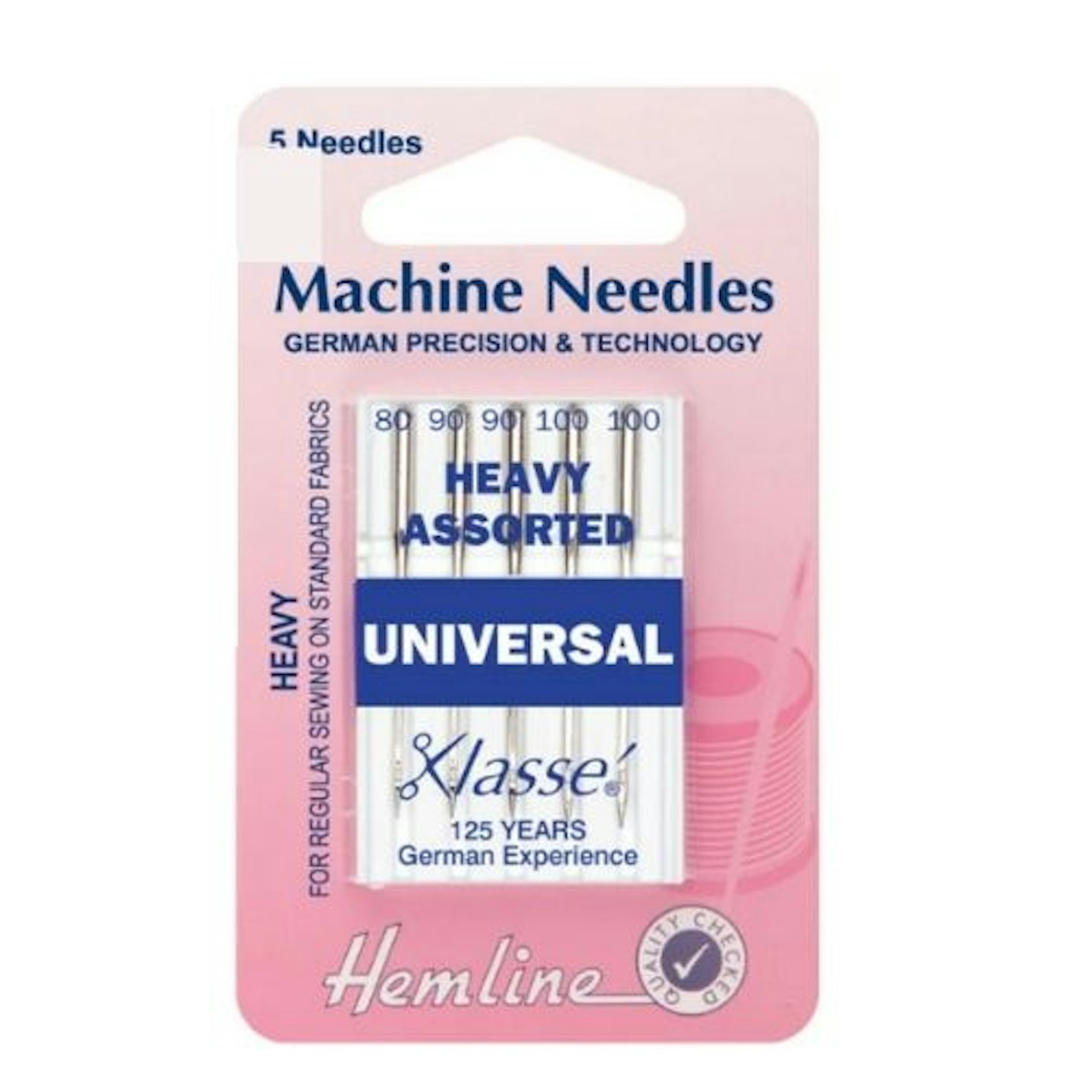 Hemline Assorted Heavy Machine Needle 5 Pack