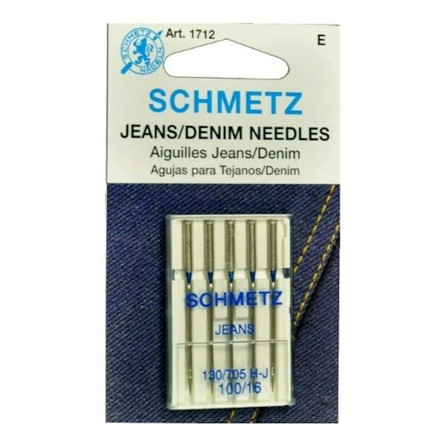 Schmetz Jeans (Denim) Household Sewing Machine Needles