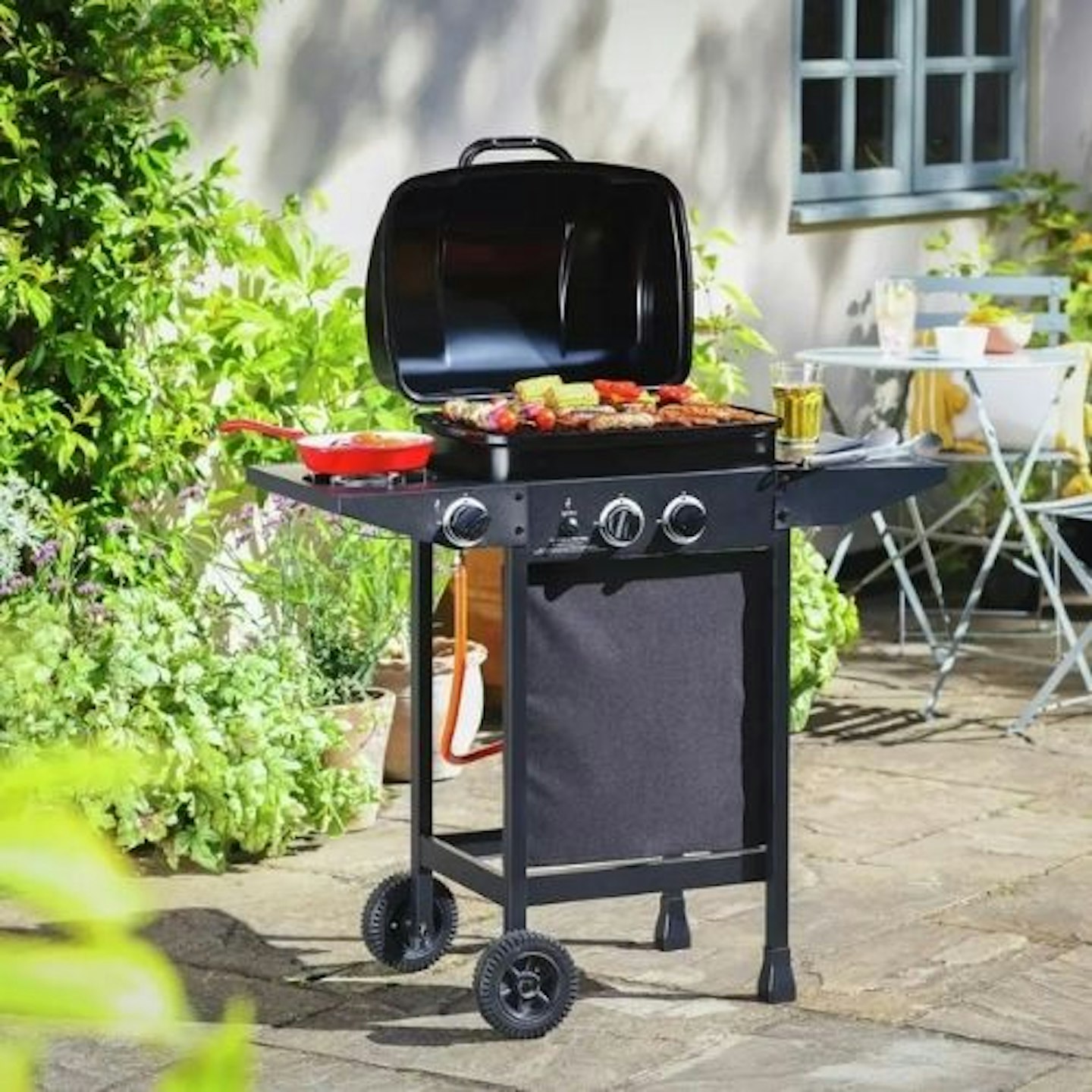 Argos Home 2 Burner Gas BBQ with Side Burner