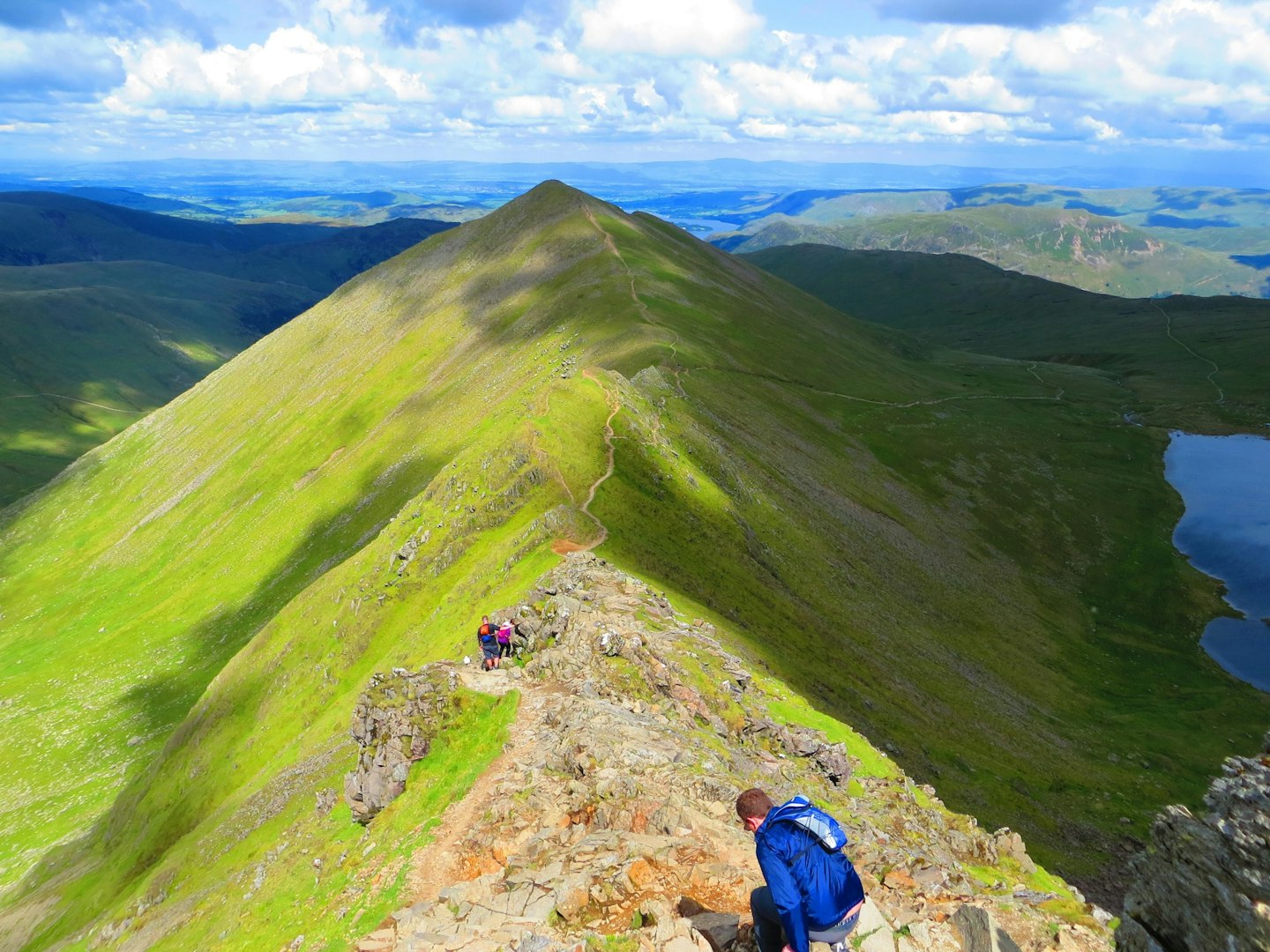 Helvellyn Via Striding Edge Walk, Lake District