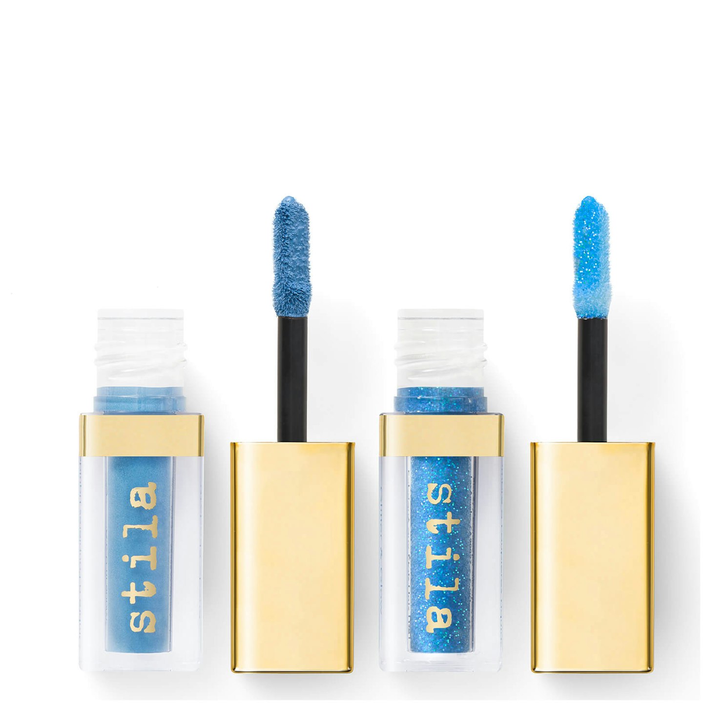 Best 80s Eyeshadows - Stila Double Dip Duo Liquid Eye Shadows in Blue Jean, £24