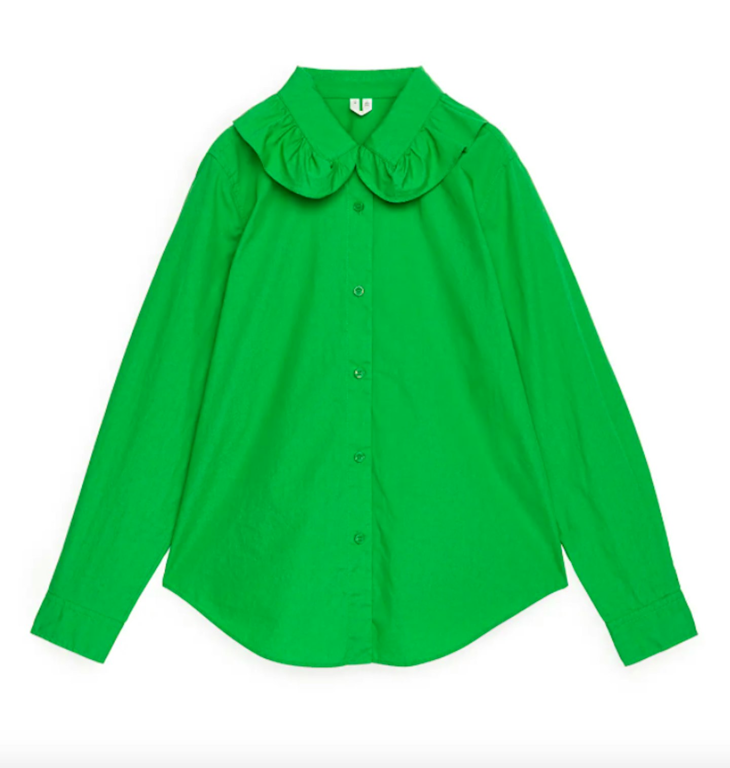 Arket, Frill-Collar Poplin Shirt, £59