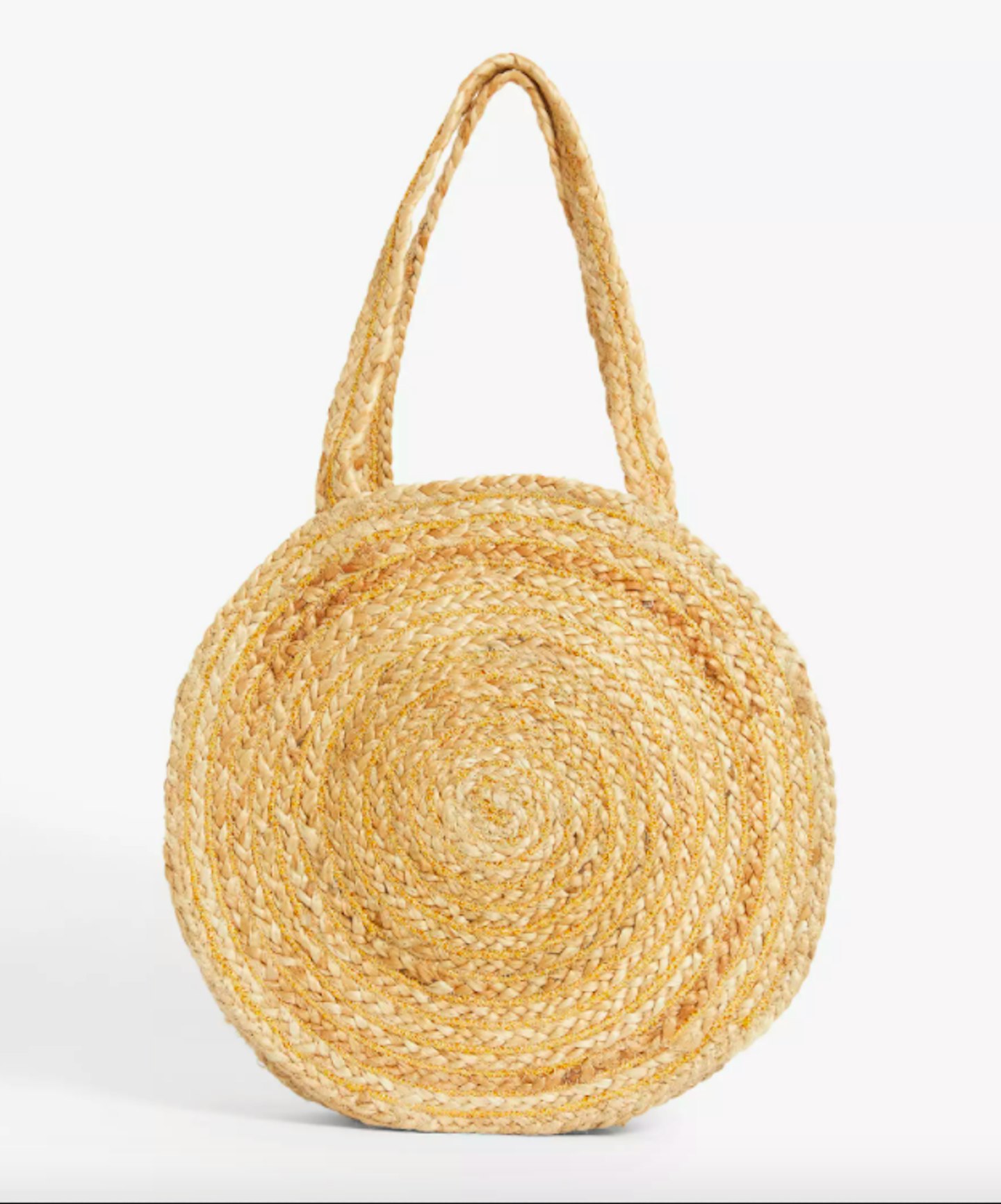 John Lewis & Partners, Round Jute Shoulder Bag, £20