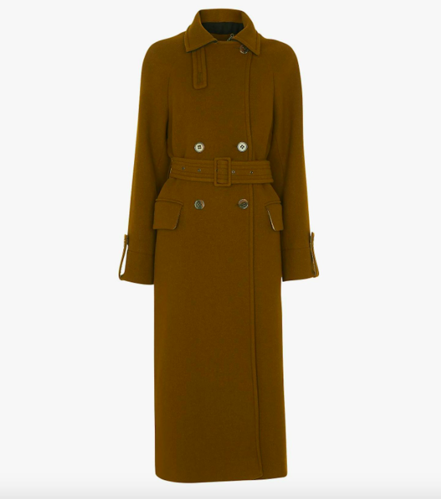 Whistles, Wool-Blend Belted Trench Coat, WAS £329, NOW £199