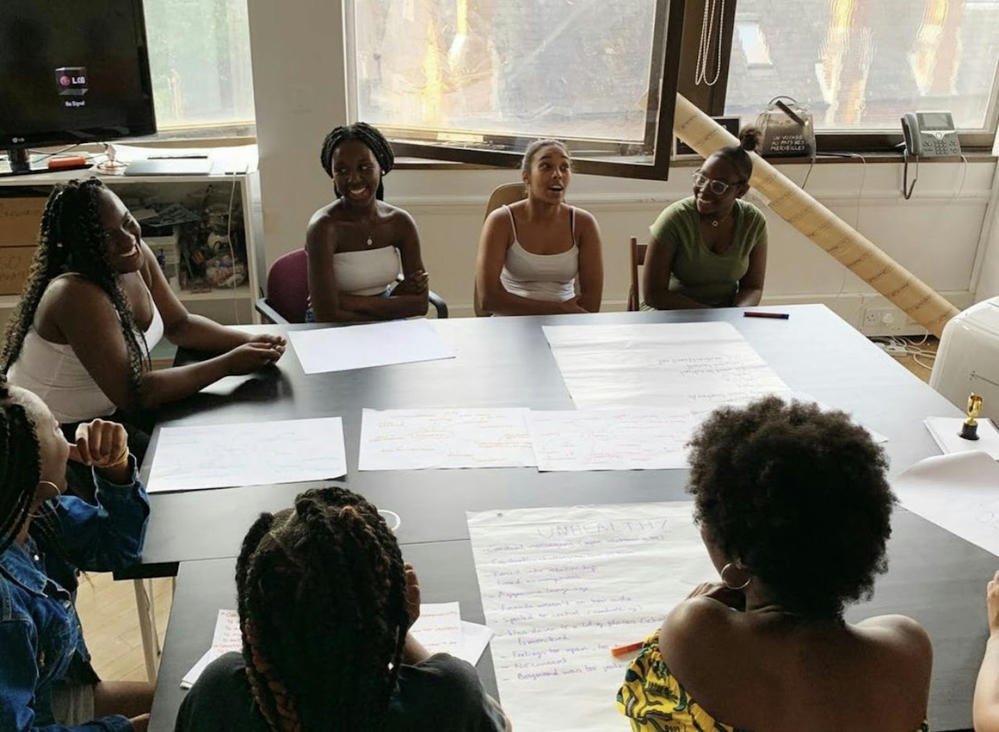 Milk Honey Bees girls conducting a workshop