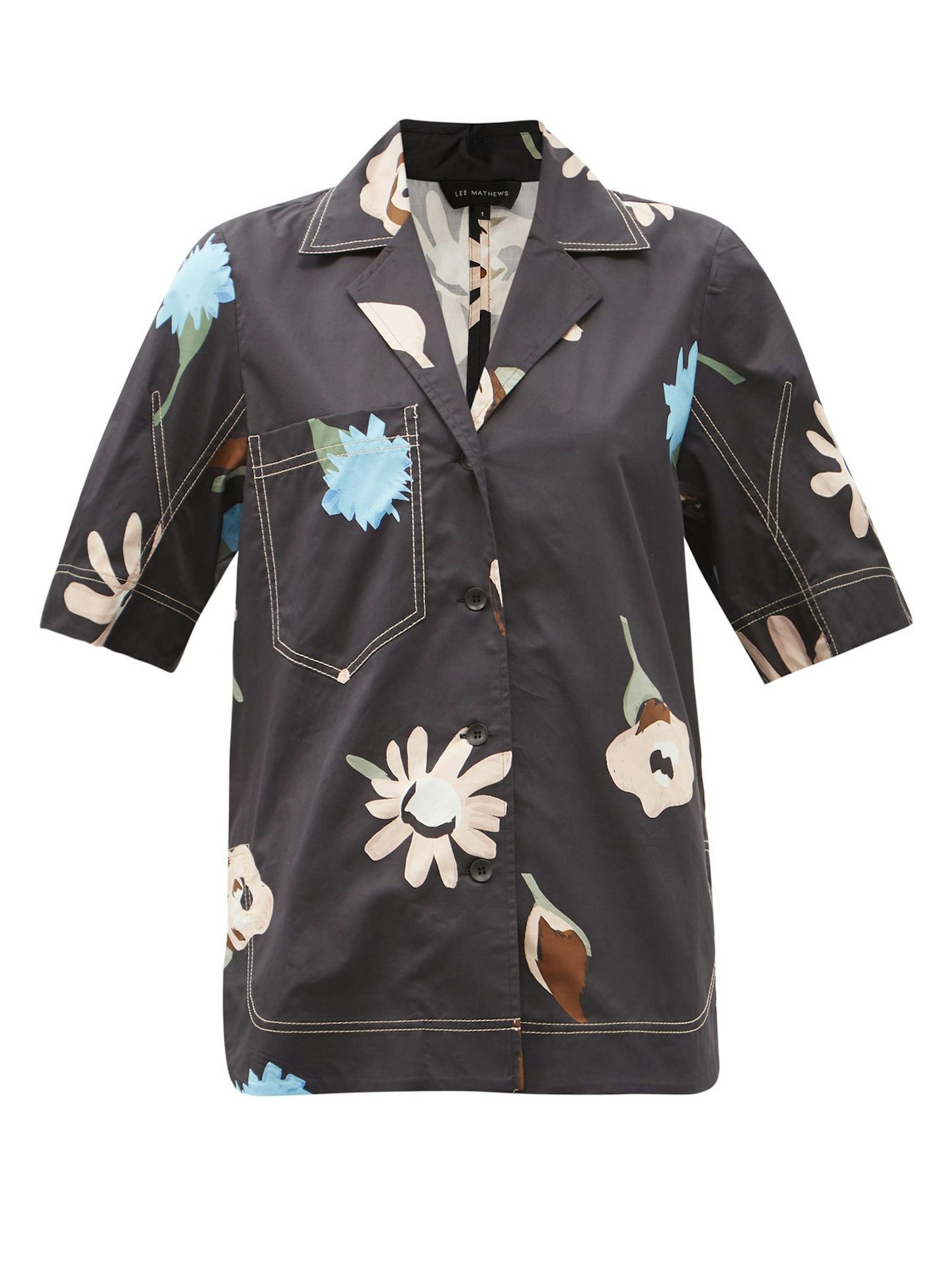 Lee Matthews, Bloomsbury Abstract-Print Cotton-Poplin Shirt, £259