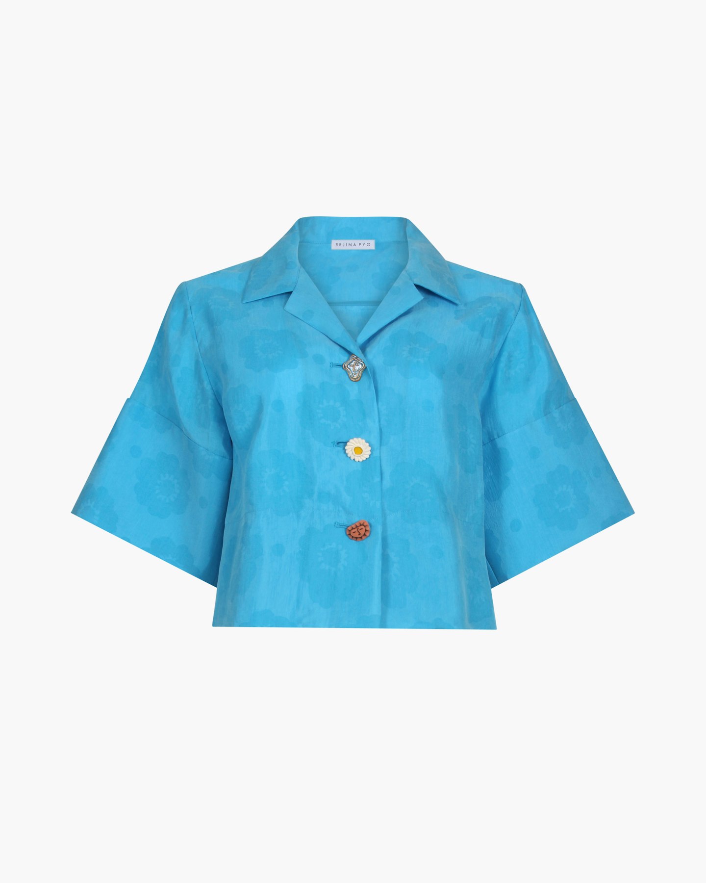 Rejina Pyo, Meryl Shirt Lyocell Flower Blue, £325