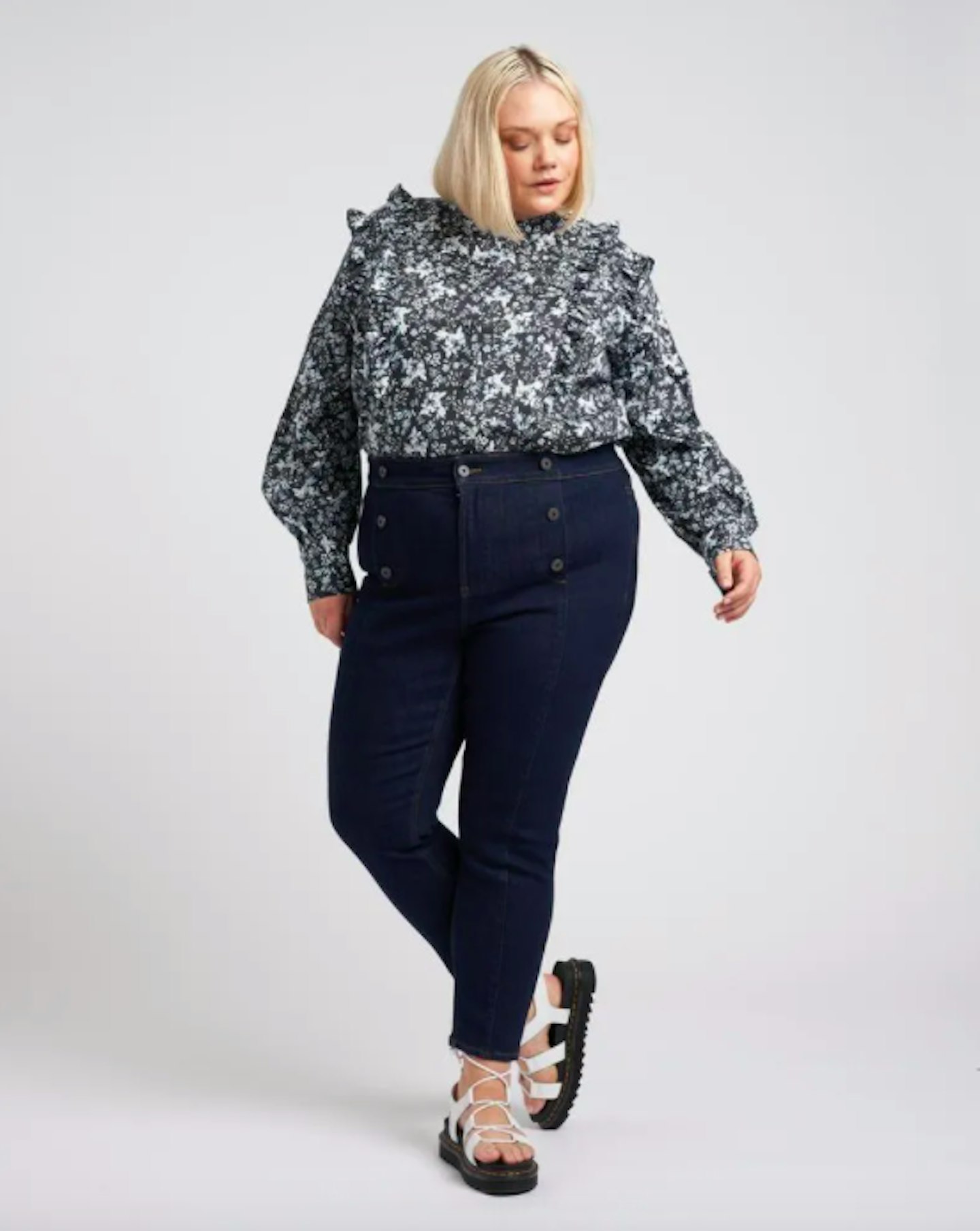 High Rise Skinny Jeans, £135.99