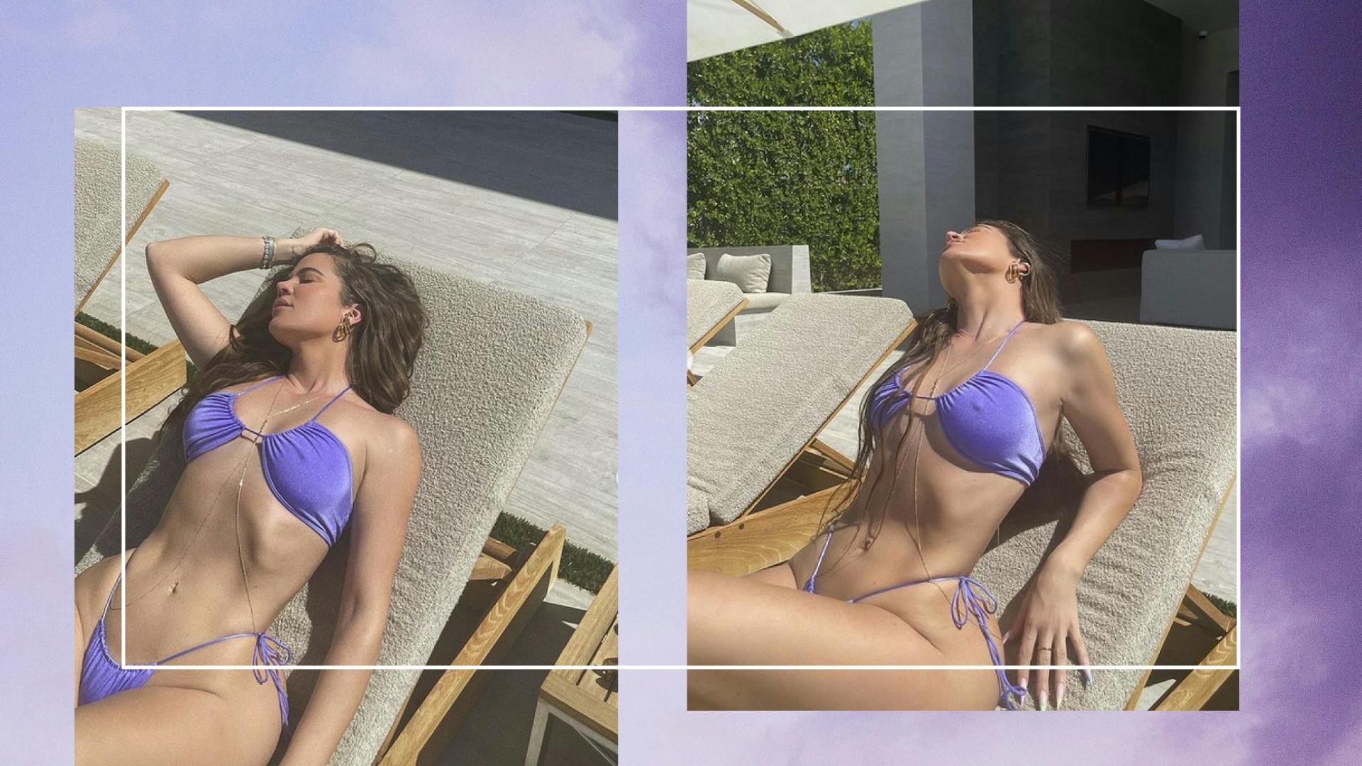 Theres Nothing Wrong With The Unedited Khloé Kardashian Pool Photo Celebrity Grazia photo photo image