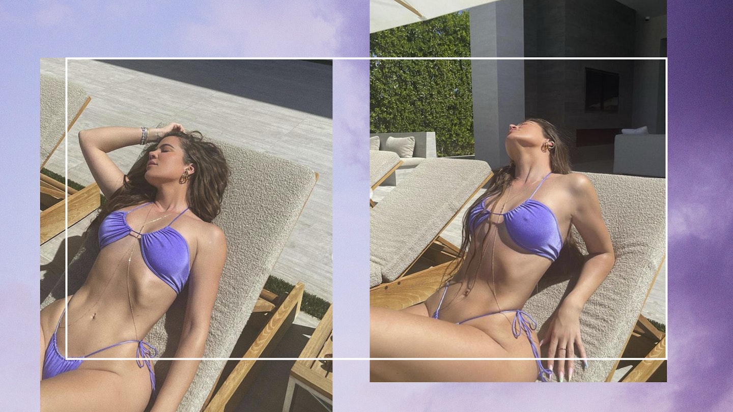 Khloe Kardashian pool photo