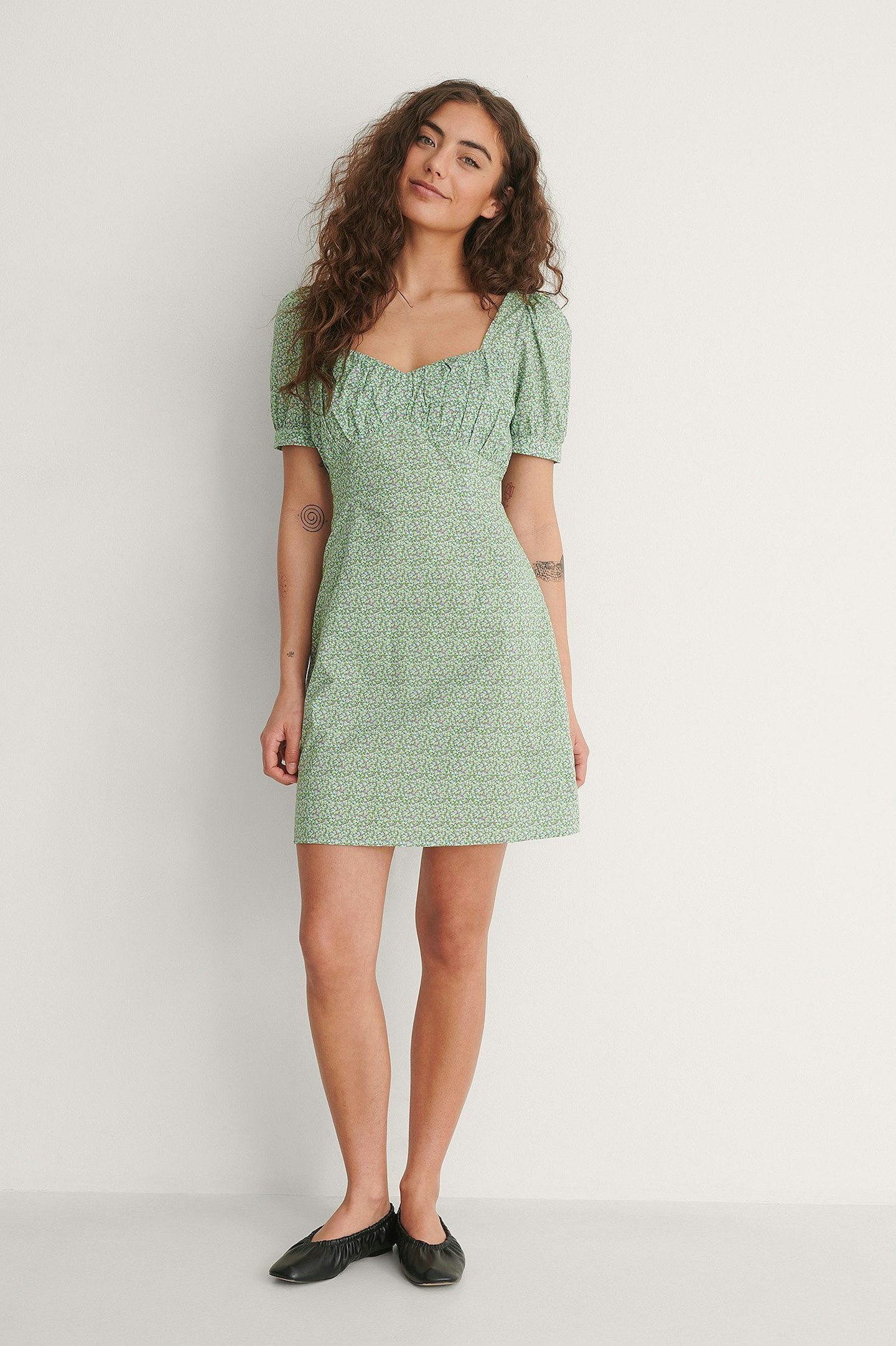 NA-KD Bust Puff Sleeve Mini Dress