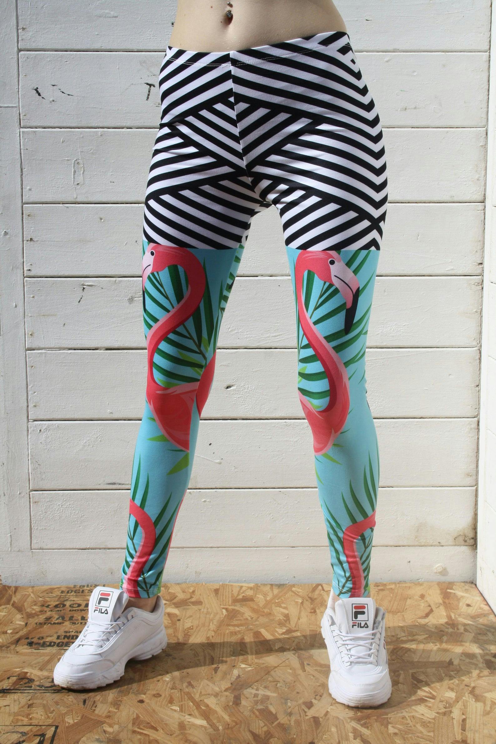 UK STOCK Donna Funky Graffiti Legging PANTS TAGLIA 8 10 12 14 