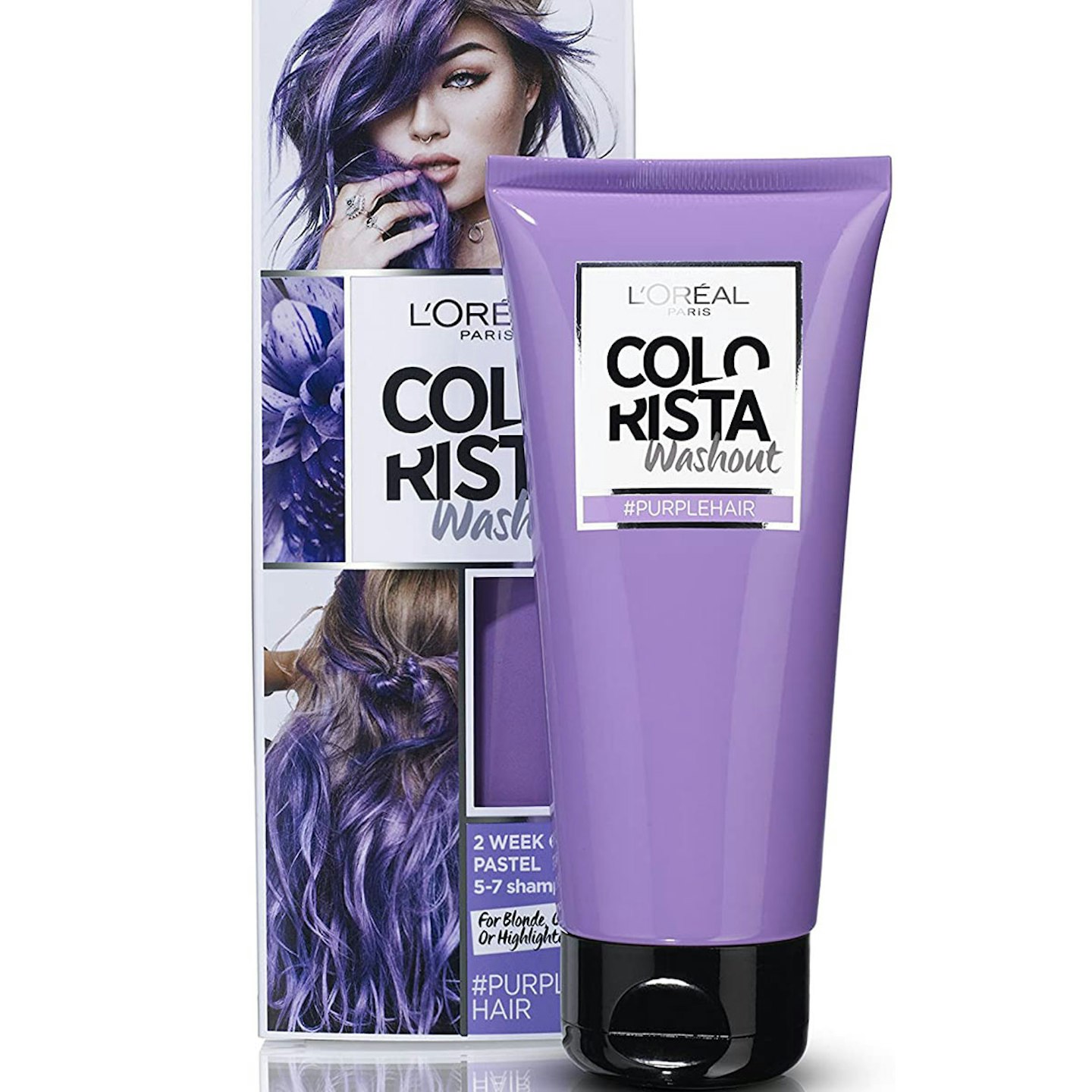 L'Oréal Colorista Washout Purple Semi-Permanent Hair Dye, 80 ml