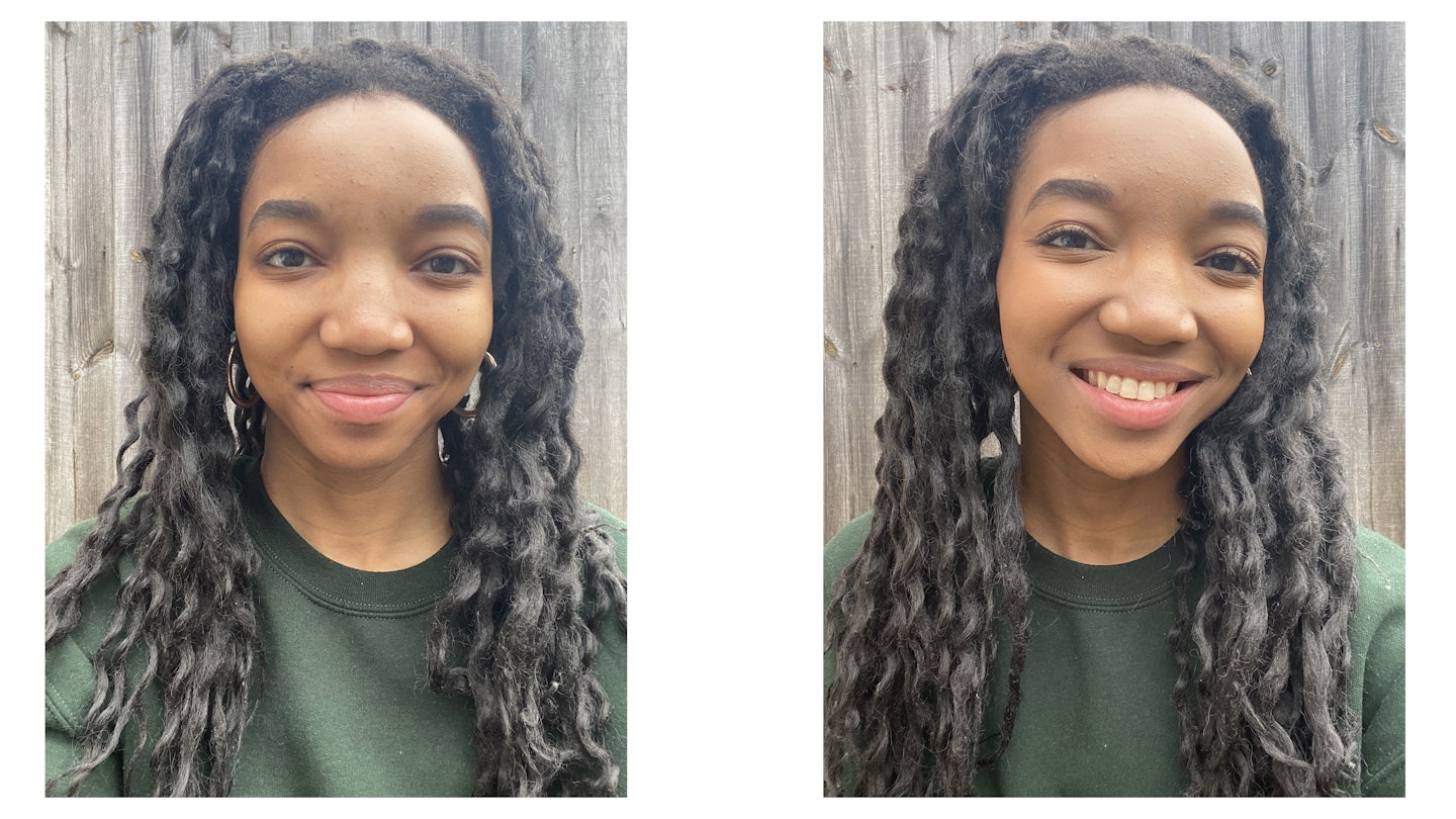 fenty beauty skin tint before after