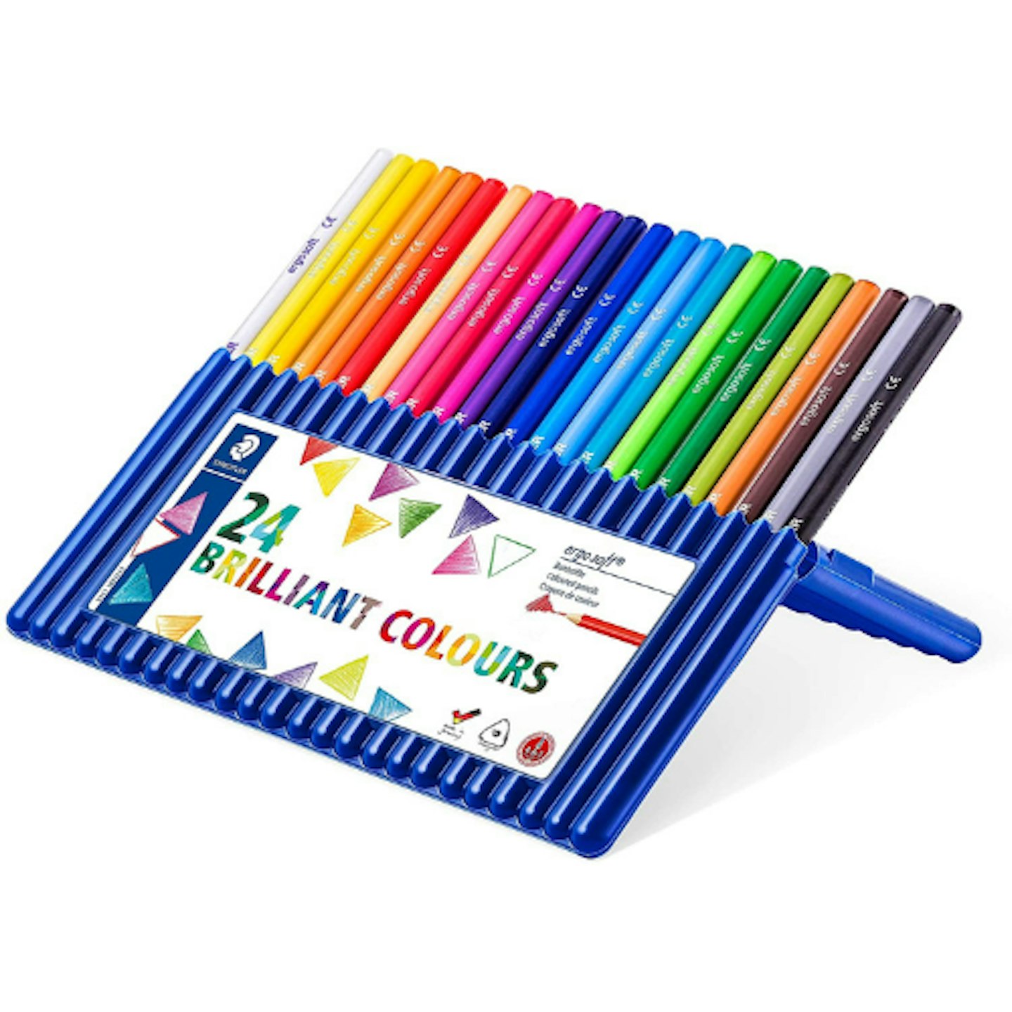 STAEDTLER Ergosoft Triangular Colouring Pencils (Pack of 24)