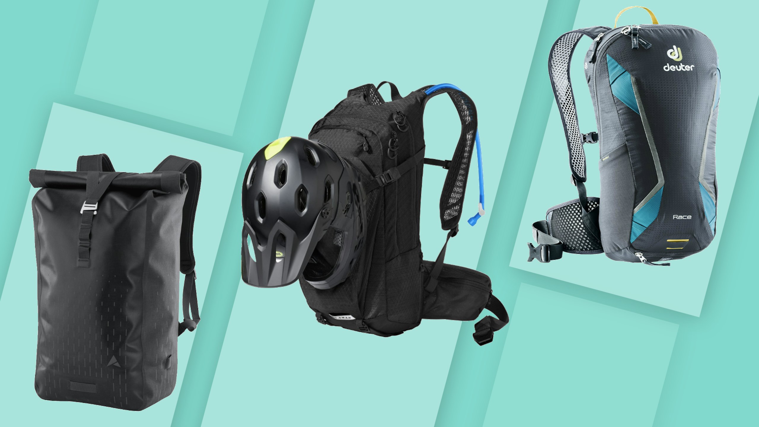 The best cycling backpacks: Altura Thunderstorm 30, Camelbak HAWG Pro 20, Deuter Race