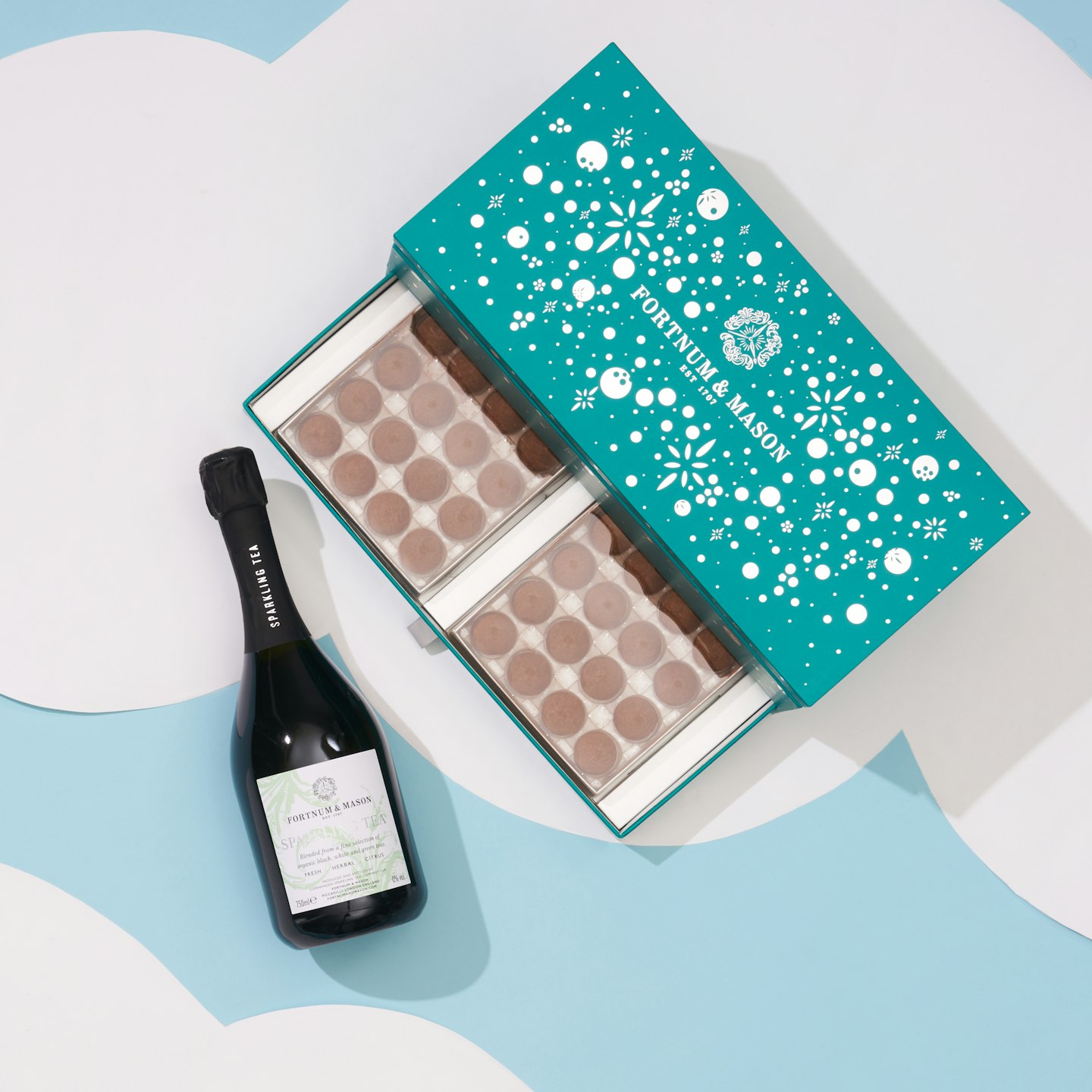 mum to be gifts  New Mum And Baby Gift Guide The Sparkling Tea & Truffle Gift Box, Fortnum & Mason